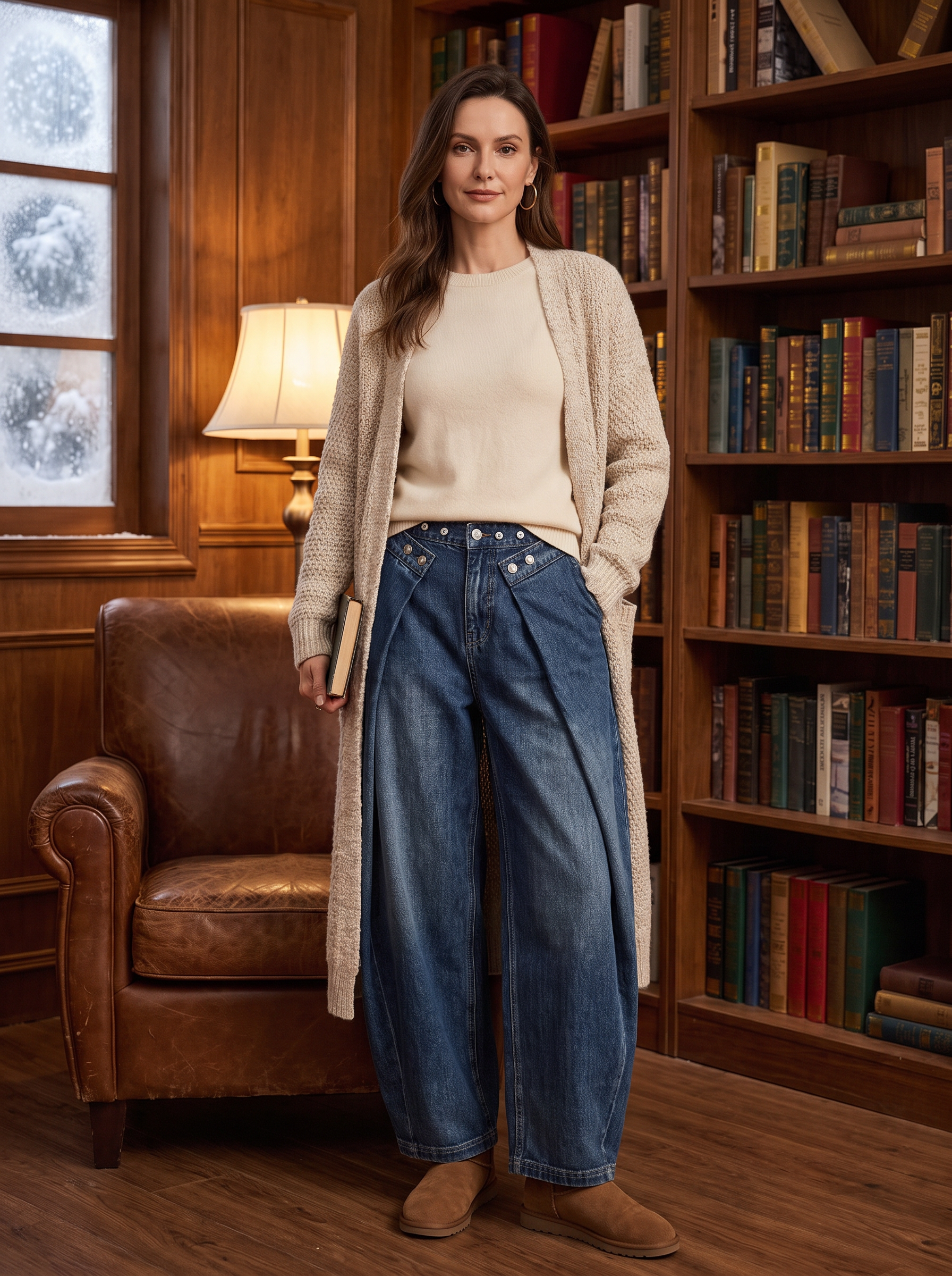 Spodnie Jeans Wide-Leg