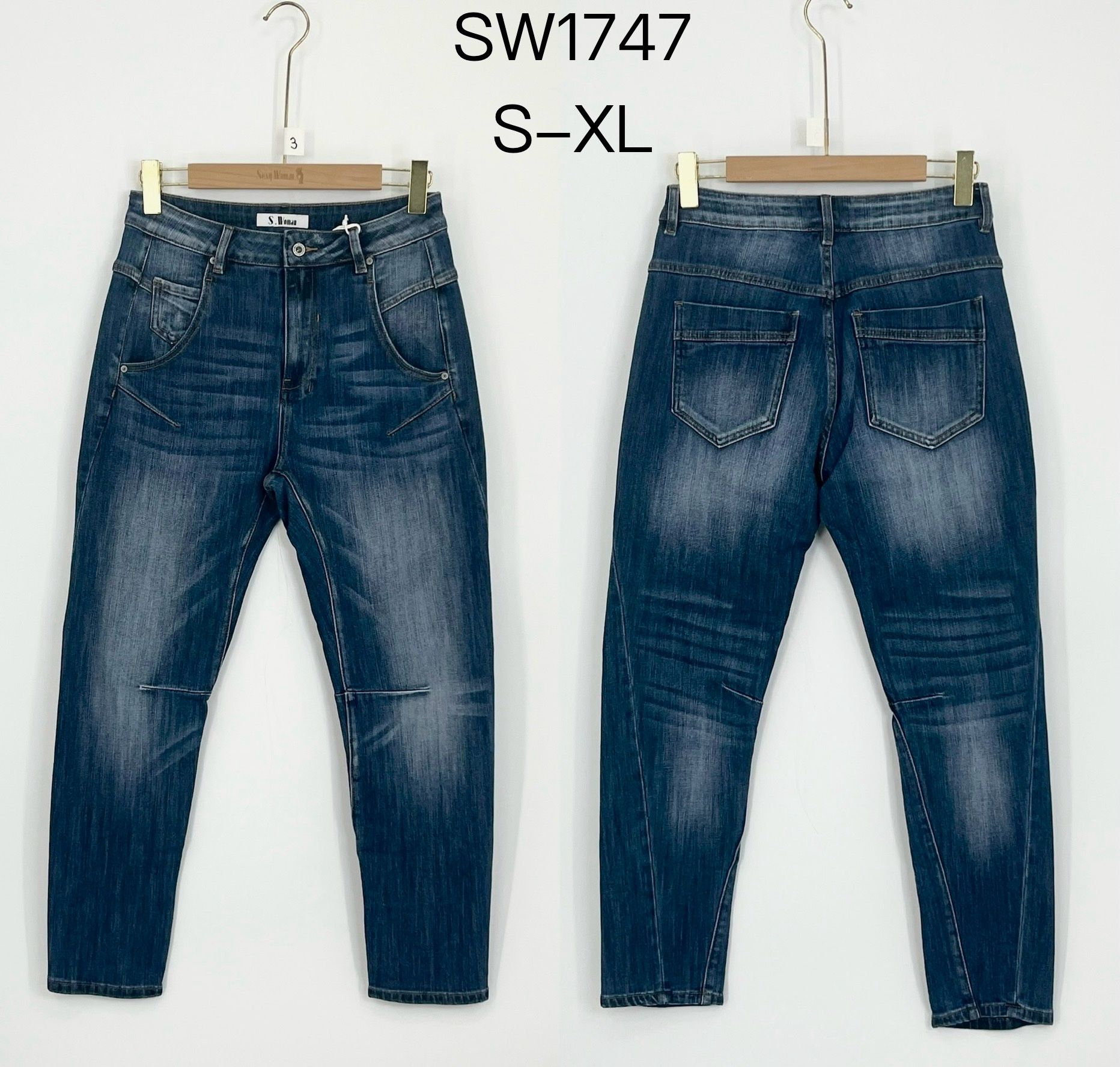 Spodnie Jeans Dopasowane Proste