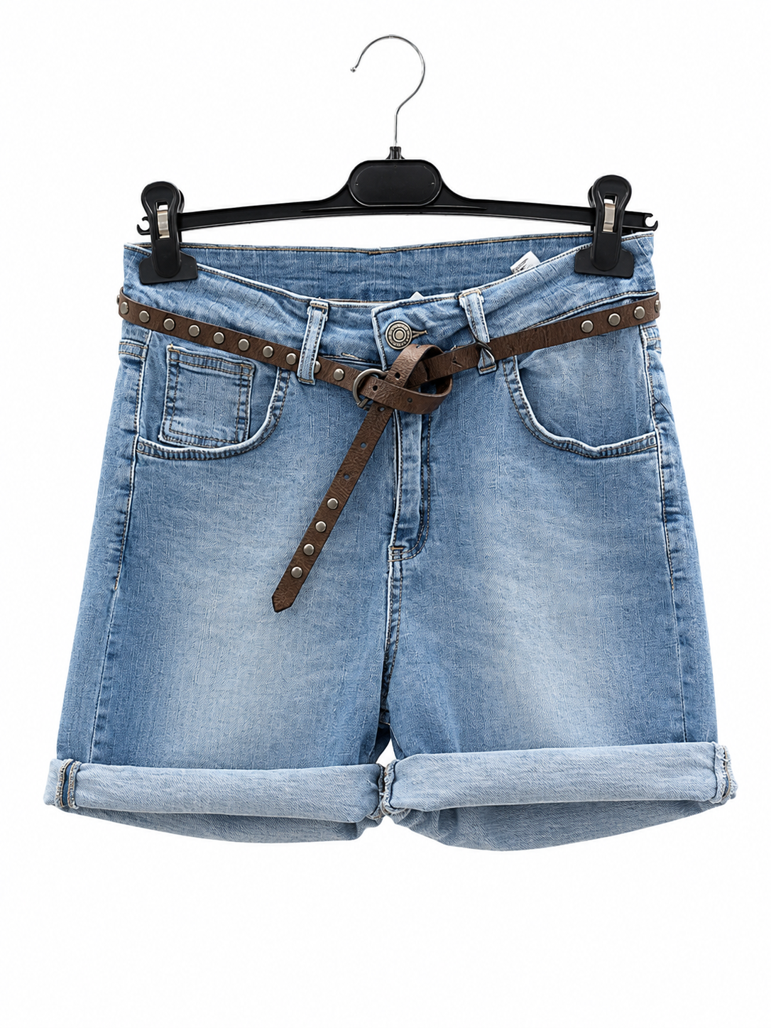 Spodenki Regular Denim Z Pasek