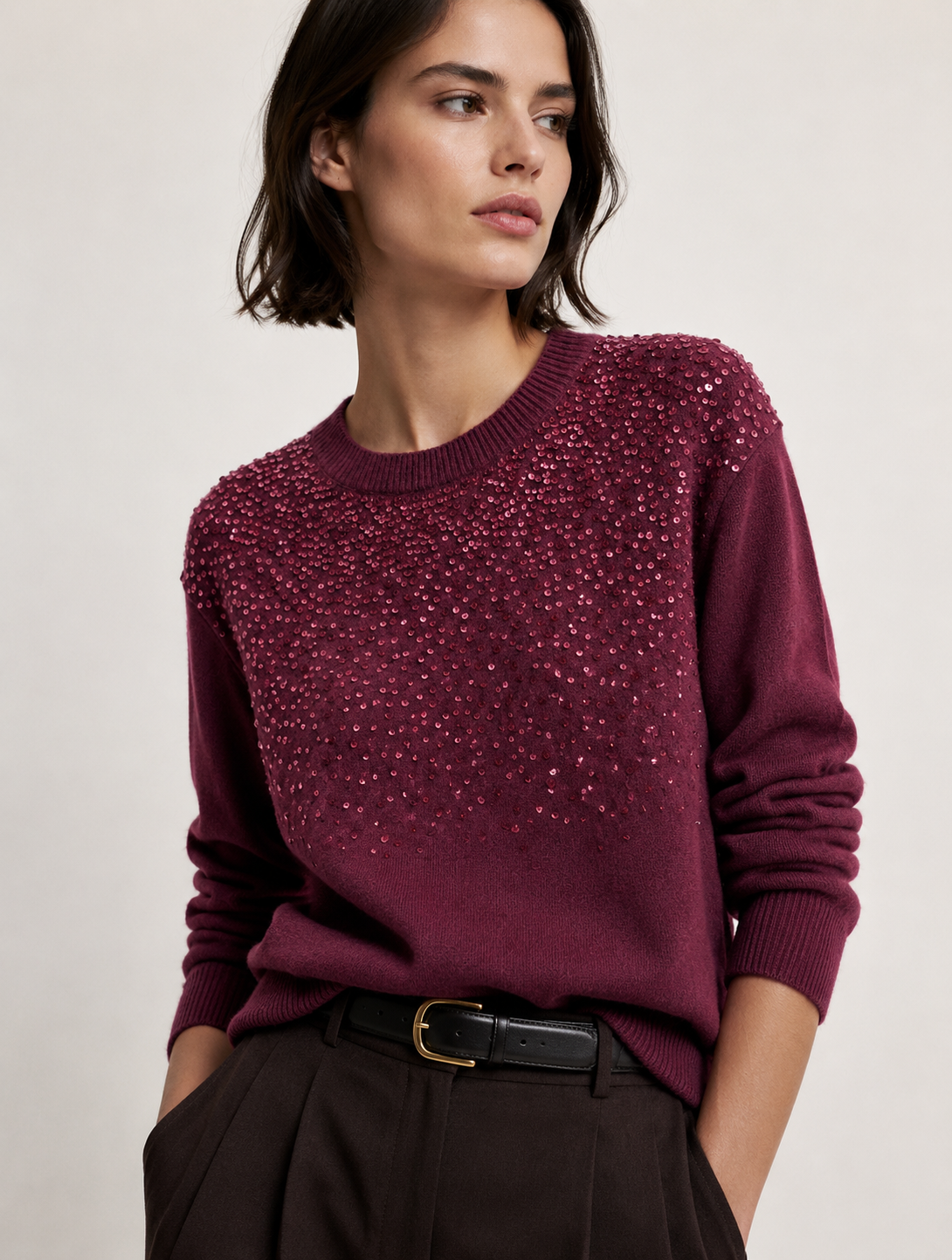 Sweter z Cekinami