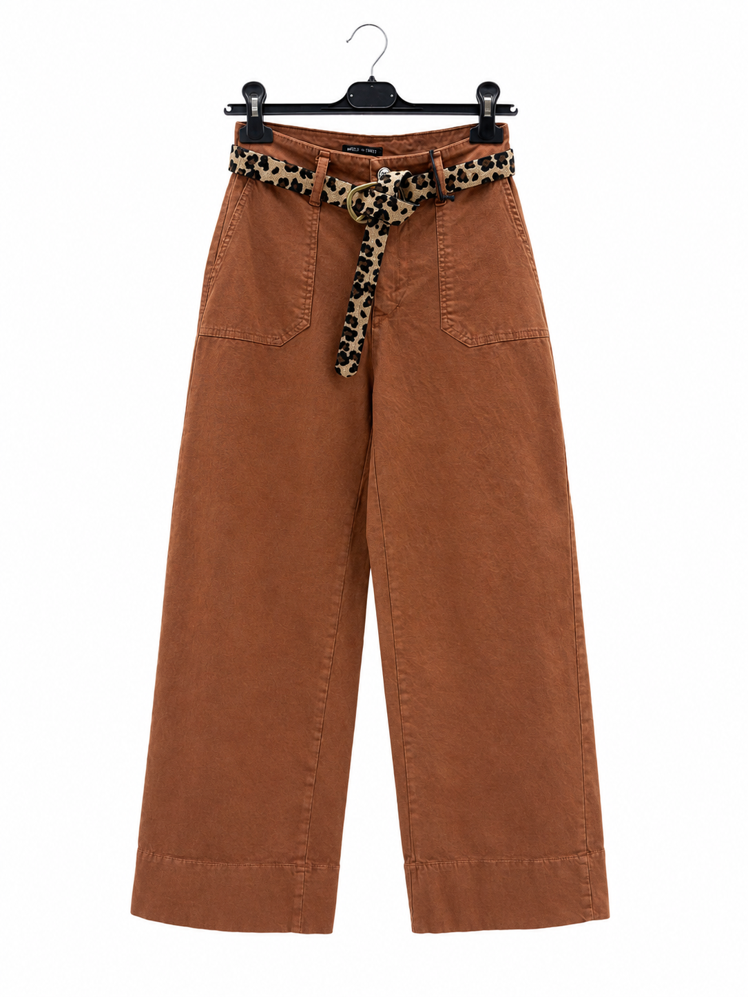Spodnie Wide Leg z Paskiem