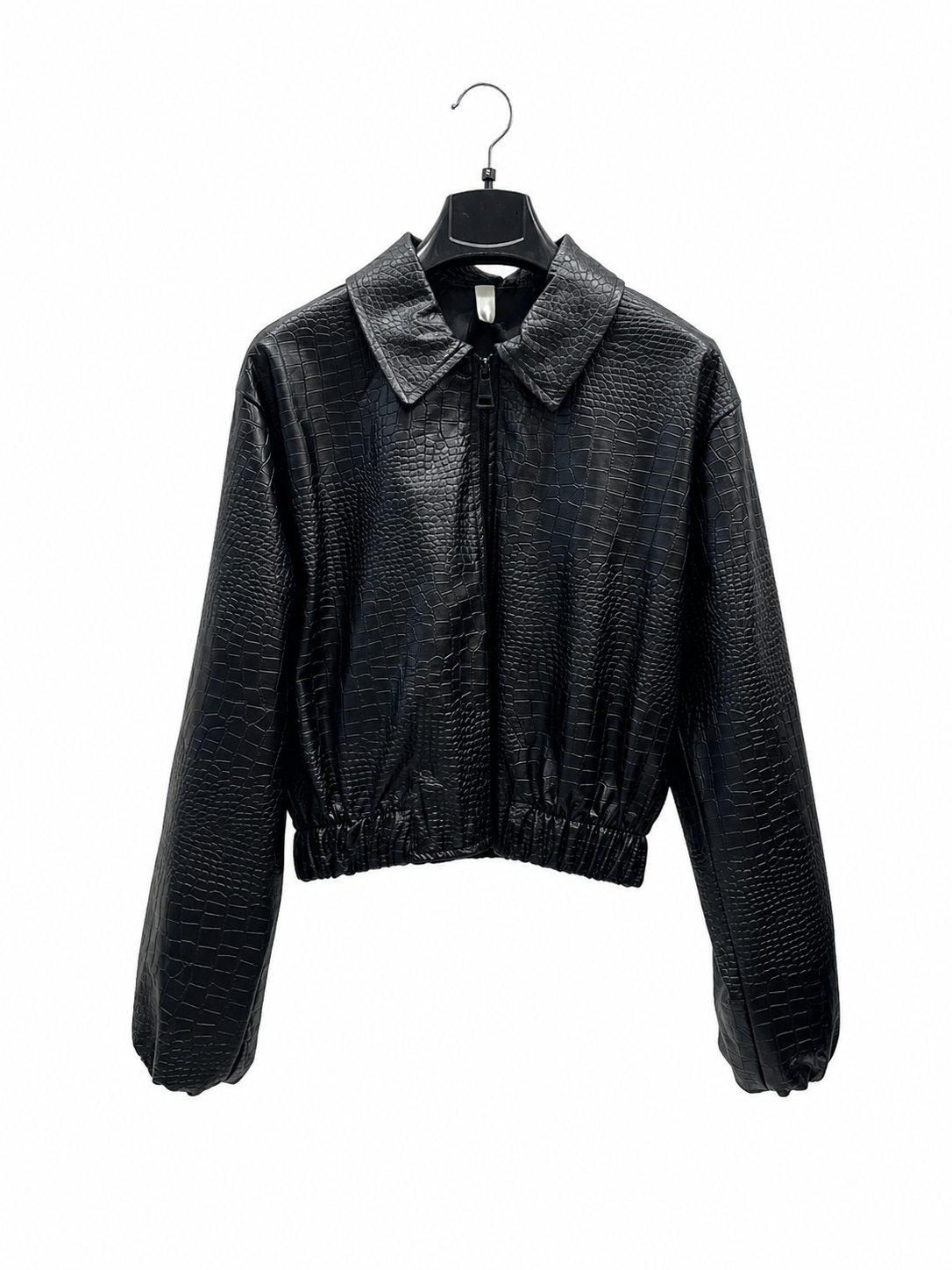 Kurtka Oversize Cropped z Kołnierzem