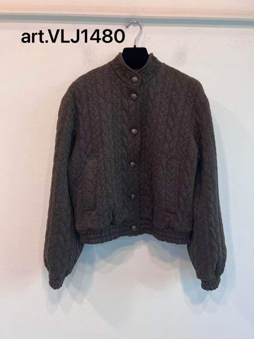 Kurtka Bomber Pikowana Cropped