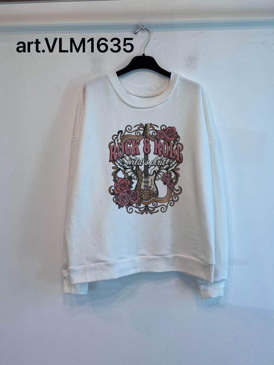 Bluza luźna z nadrukiem