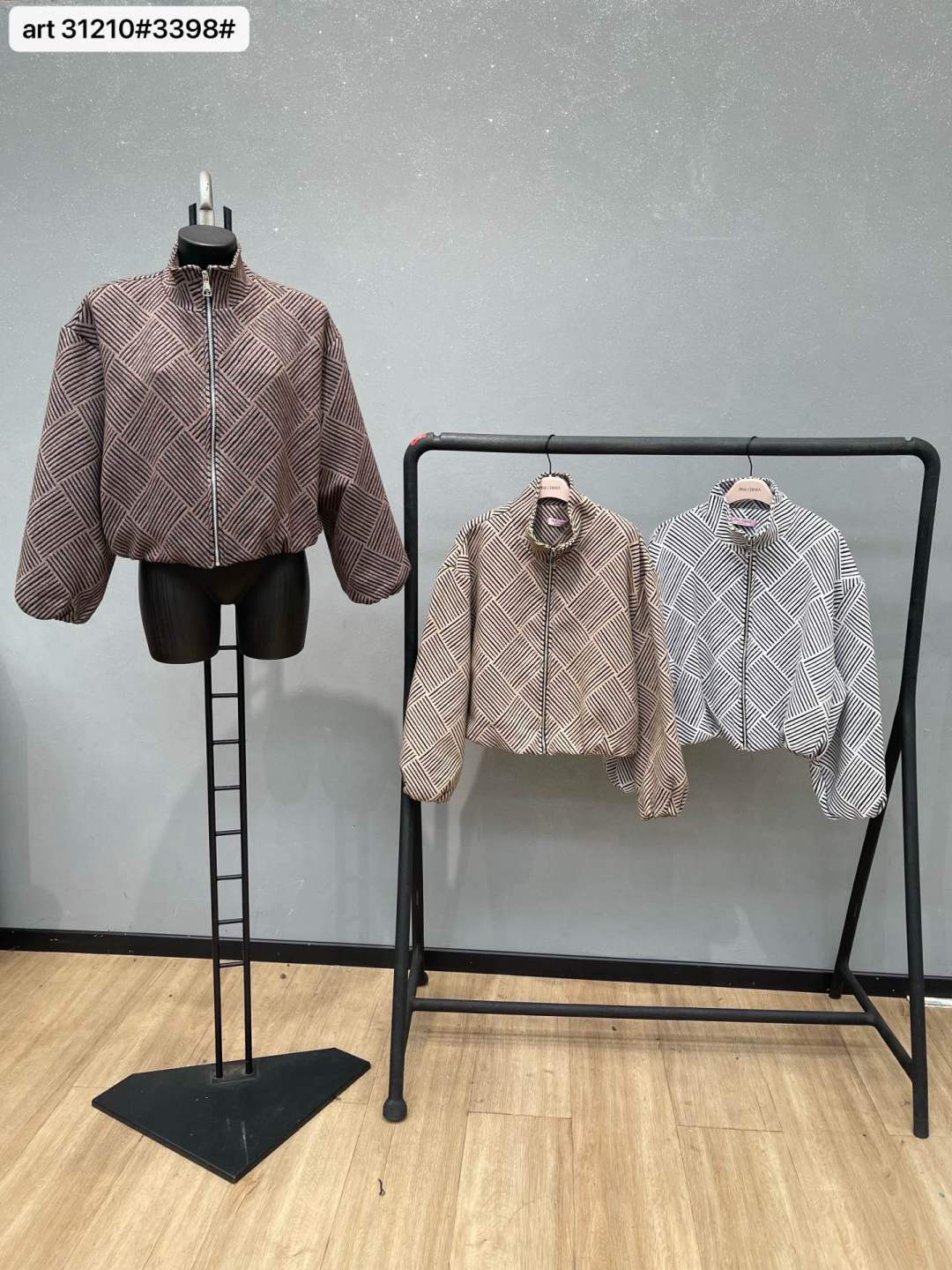 Kurtka Bomber Oversize z Golfem