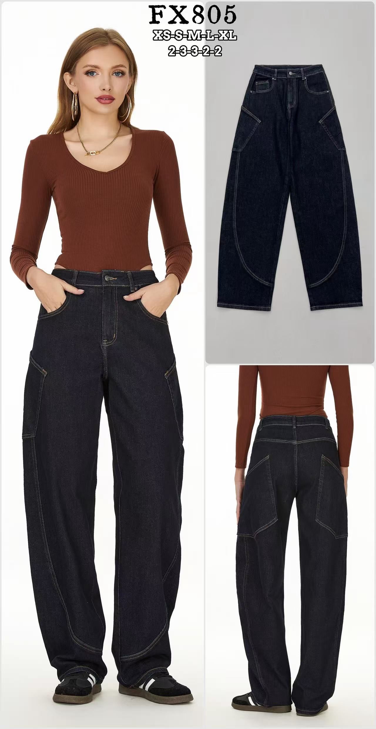 Spodnie Jeans Wide Leg