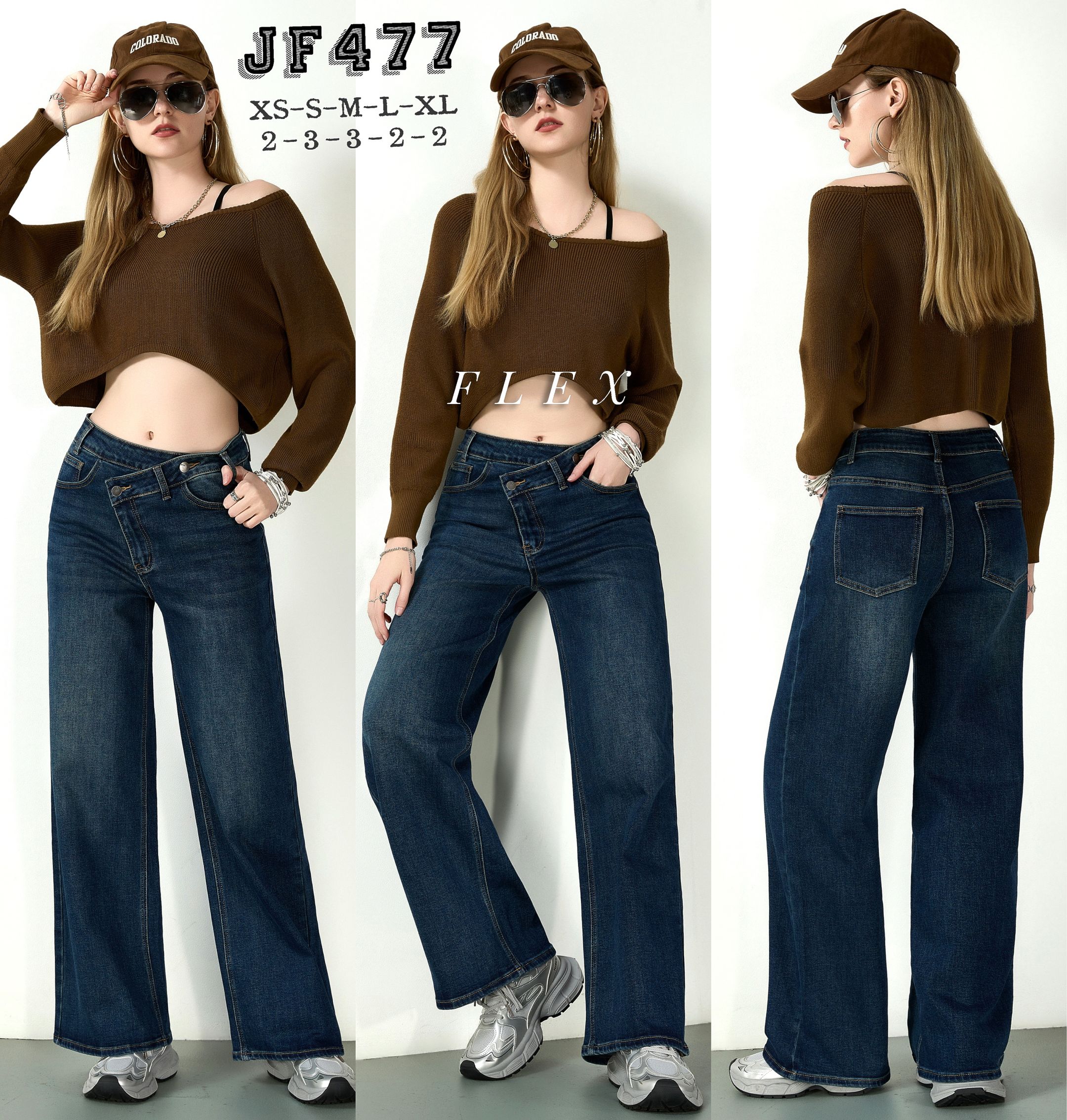 Spodnie Regular Wide-Leg