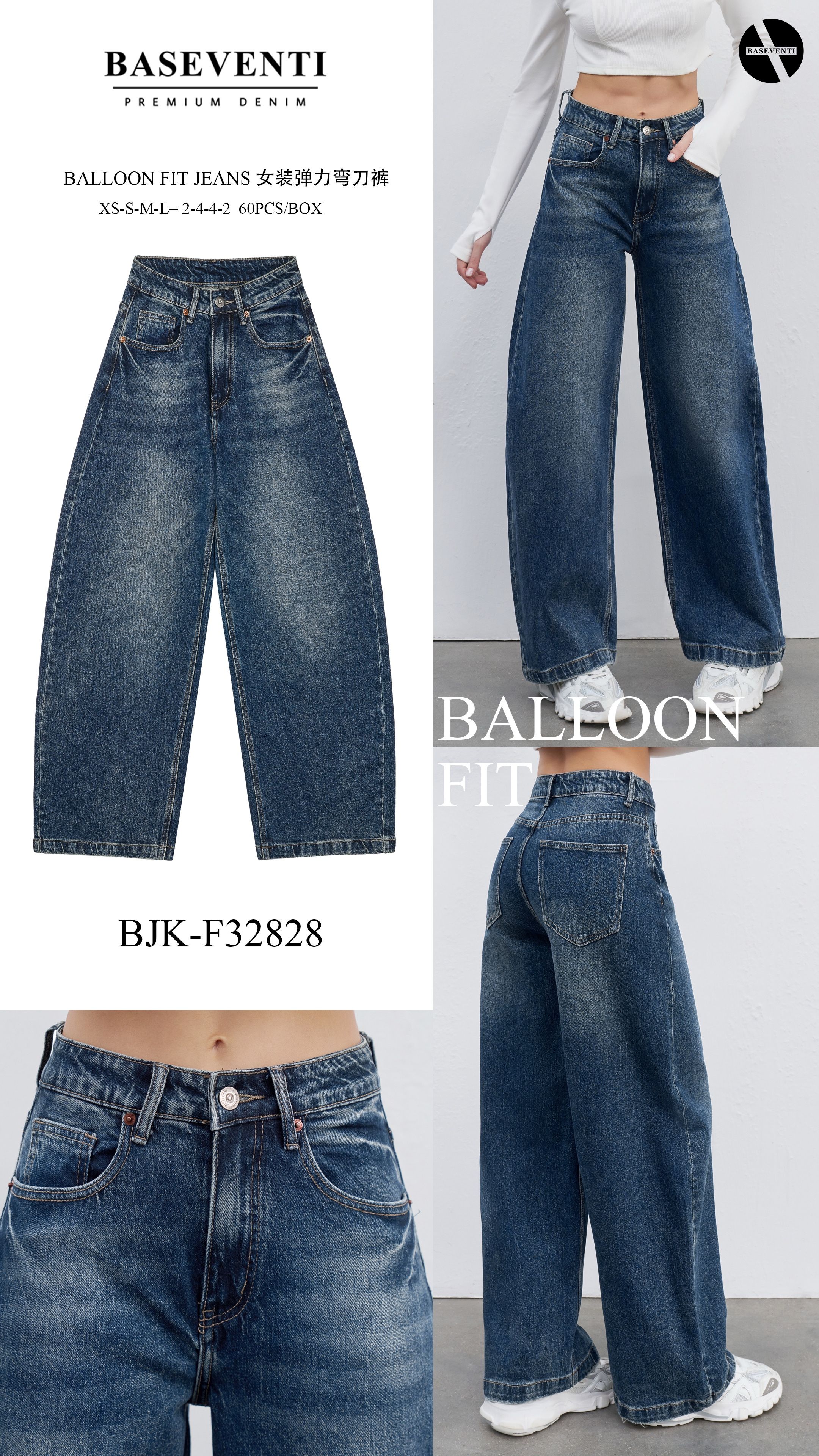 Spodnie Balloon Fit Do Kostki