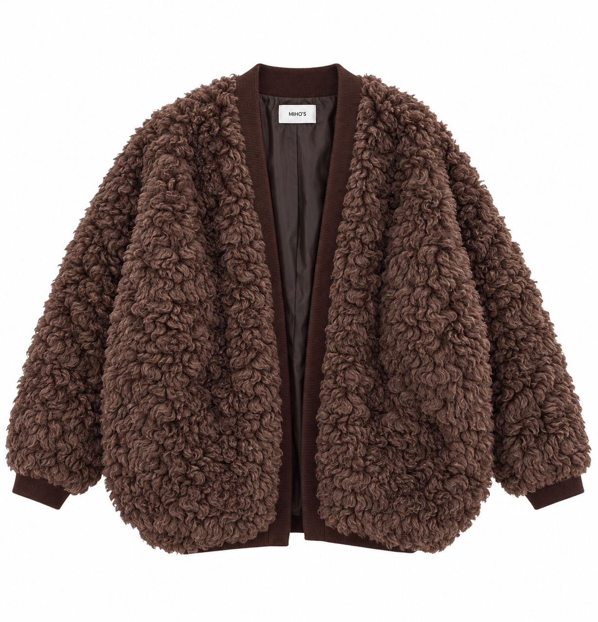 Płaszcz Oversize V-neck Teddy