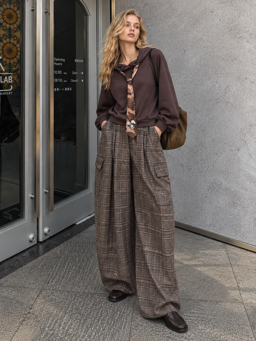 Spodnie Wide Leg z Plisami