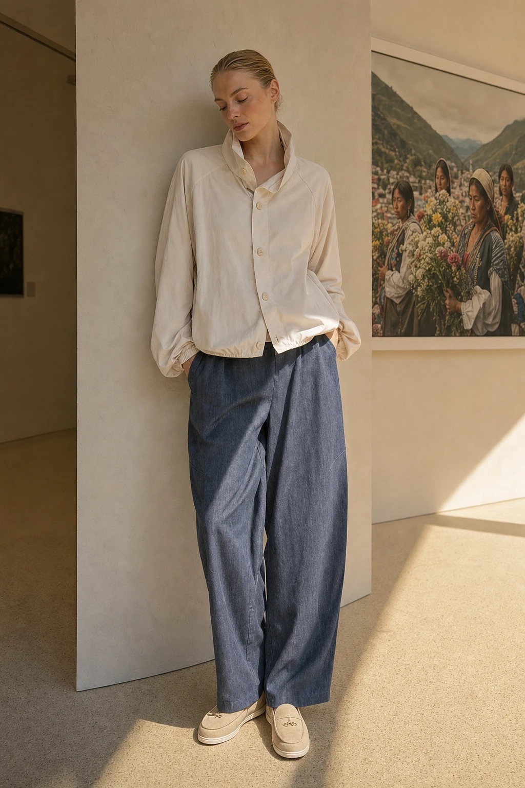 Spodnie Luźne Wide Leg