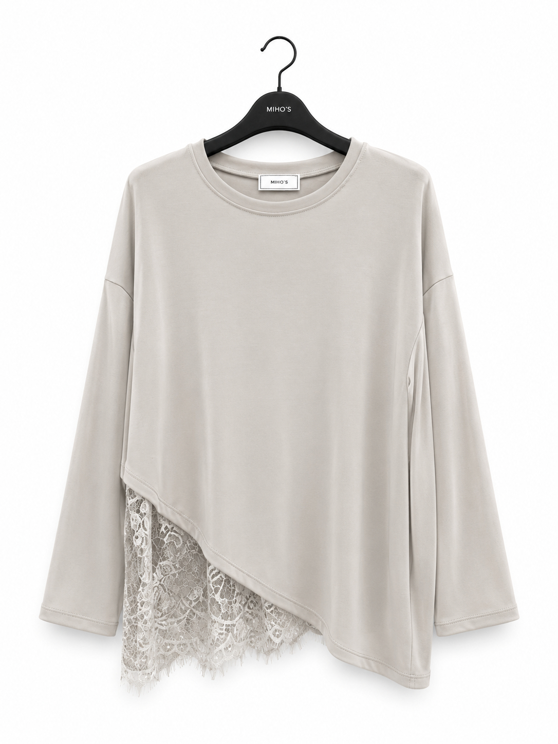 Bluza Luźna Z Koronką
