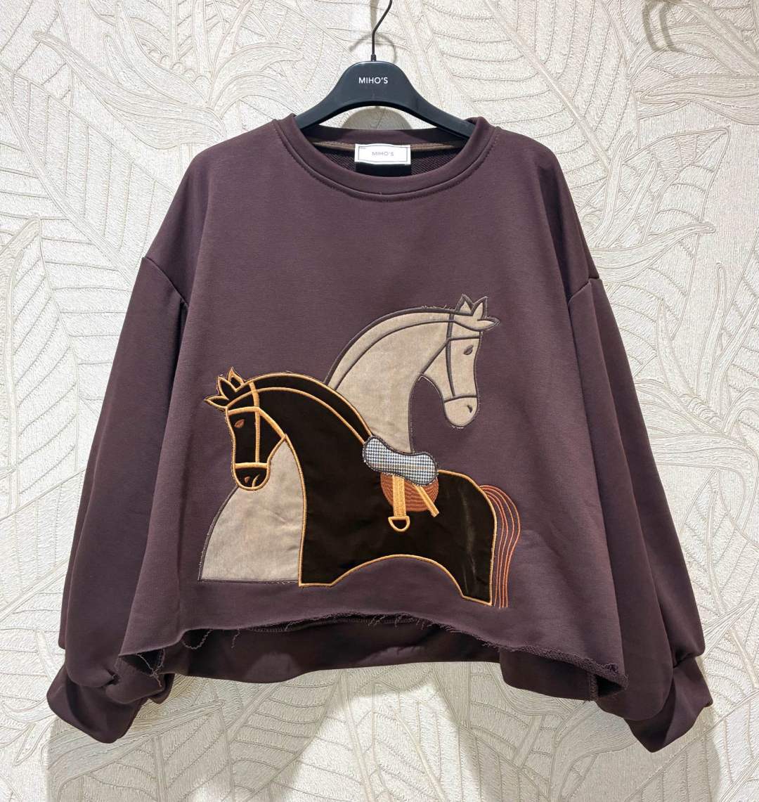 Bluza Oversize Okrągły Dekolt