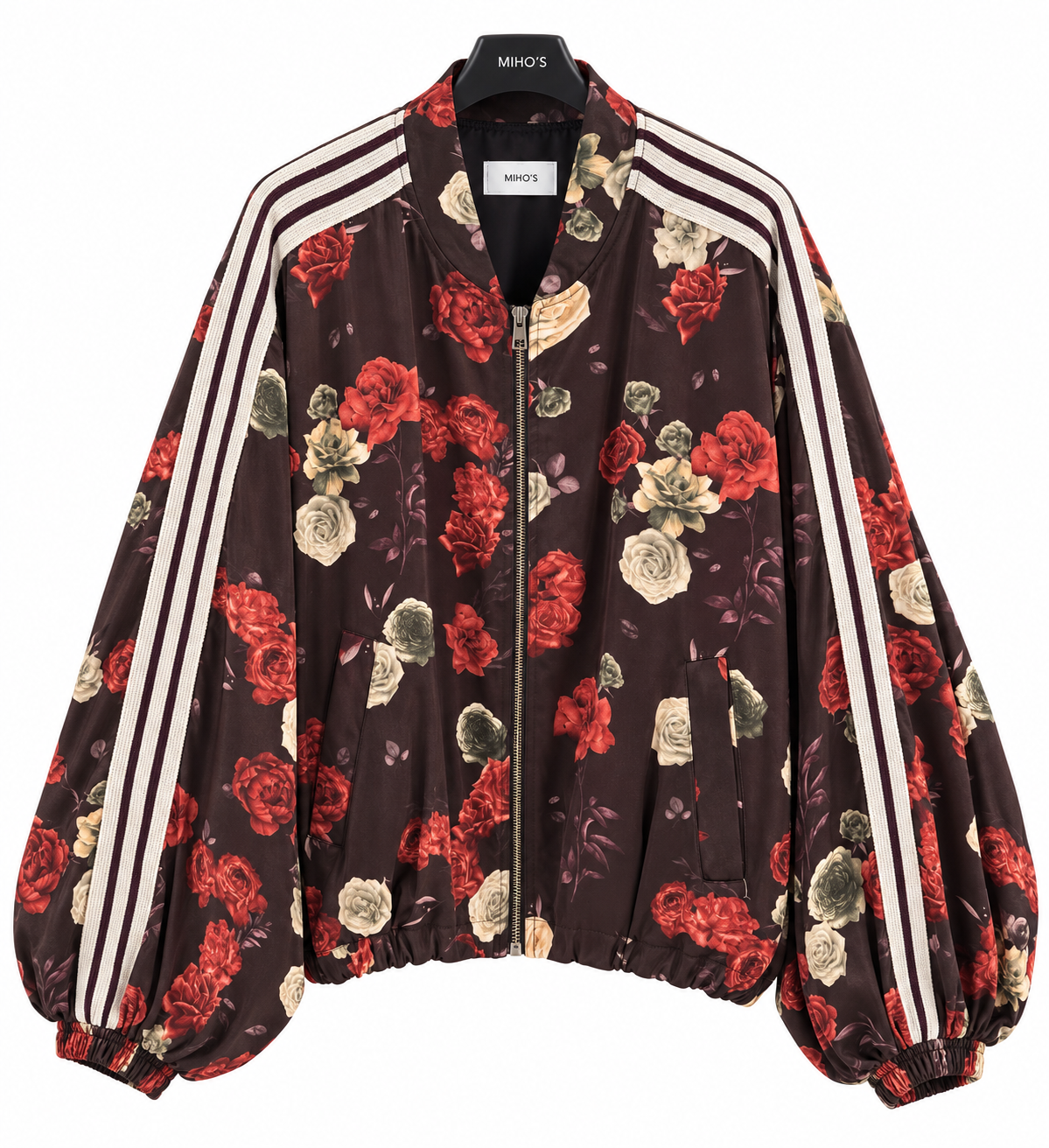 Kurtka Oversize z Kwiatami