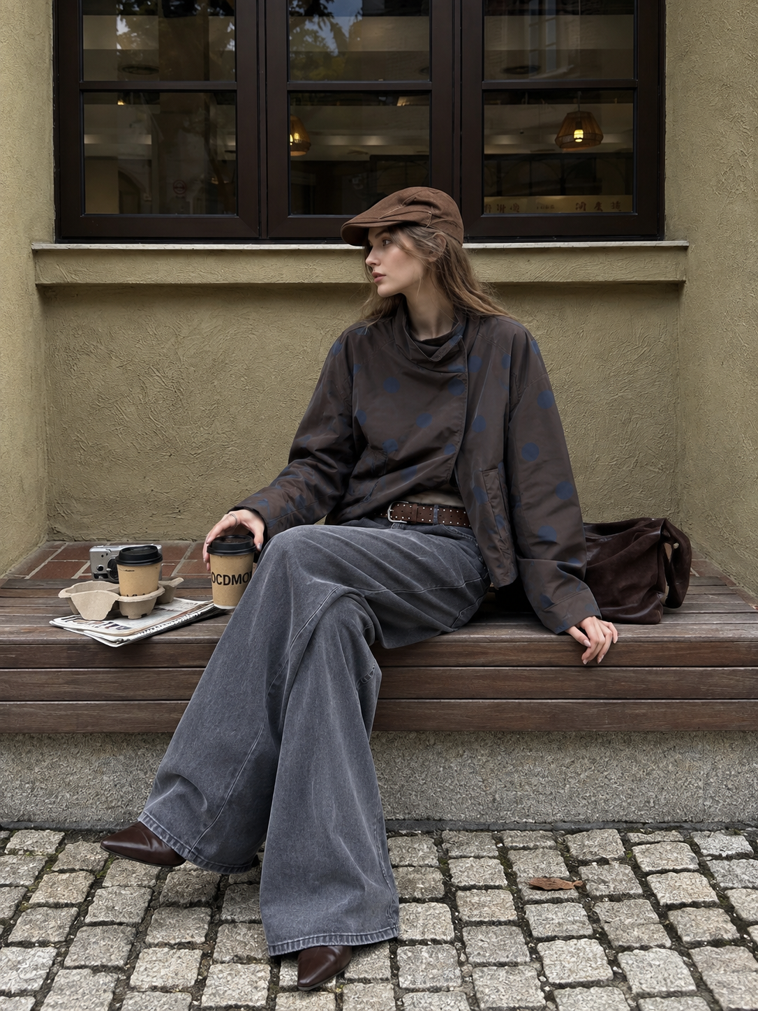 Kurtka Oversize z Półgolfem