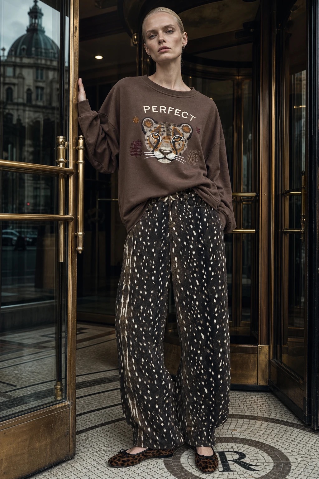 Bluza Oversize z Haftem