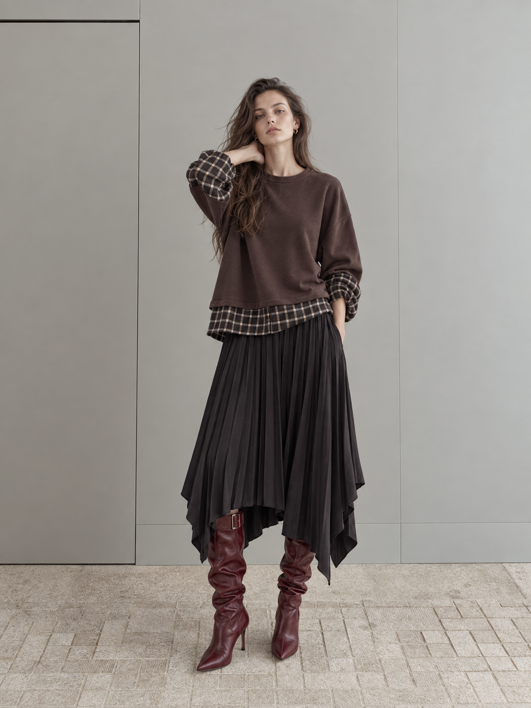Bluza Luźna z Guzikami
