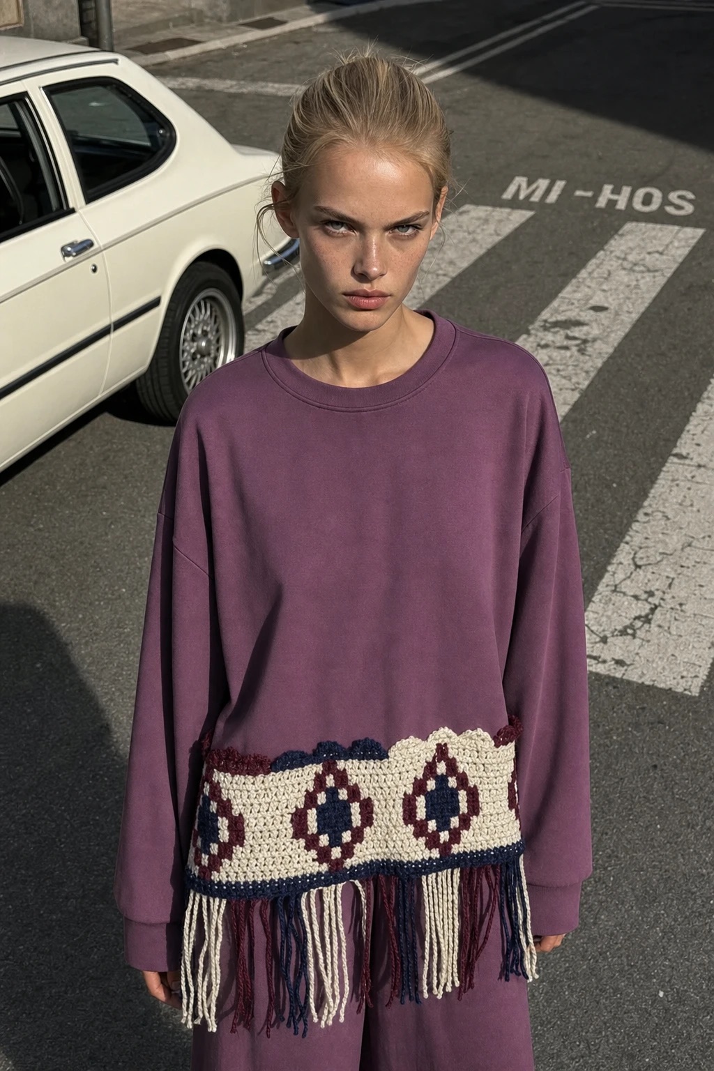 Bluza Oversize z Frędzlami