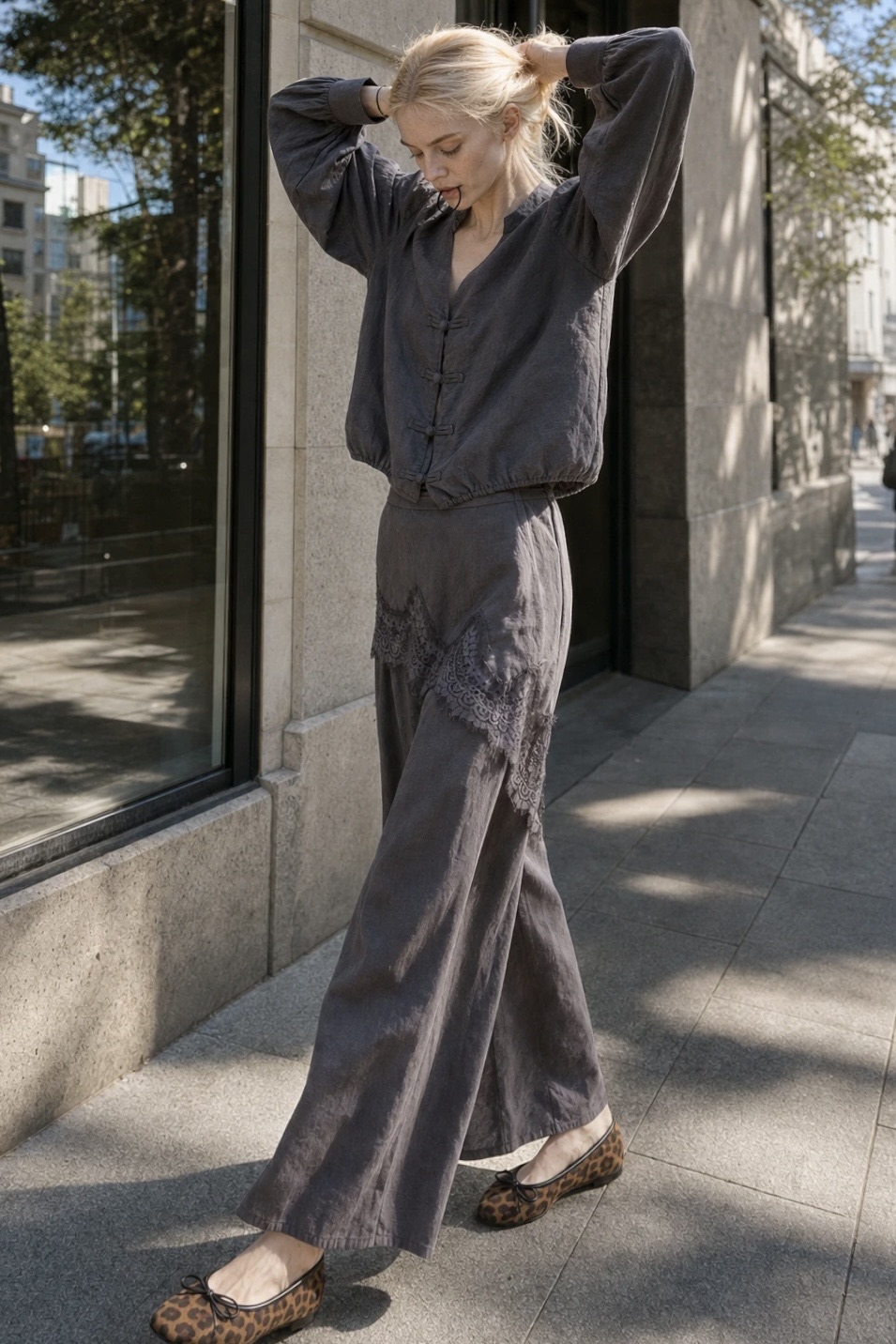 Bluzka Luźny Prostokąt V