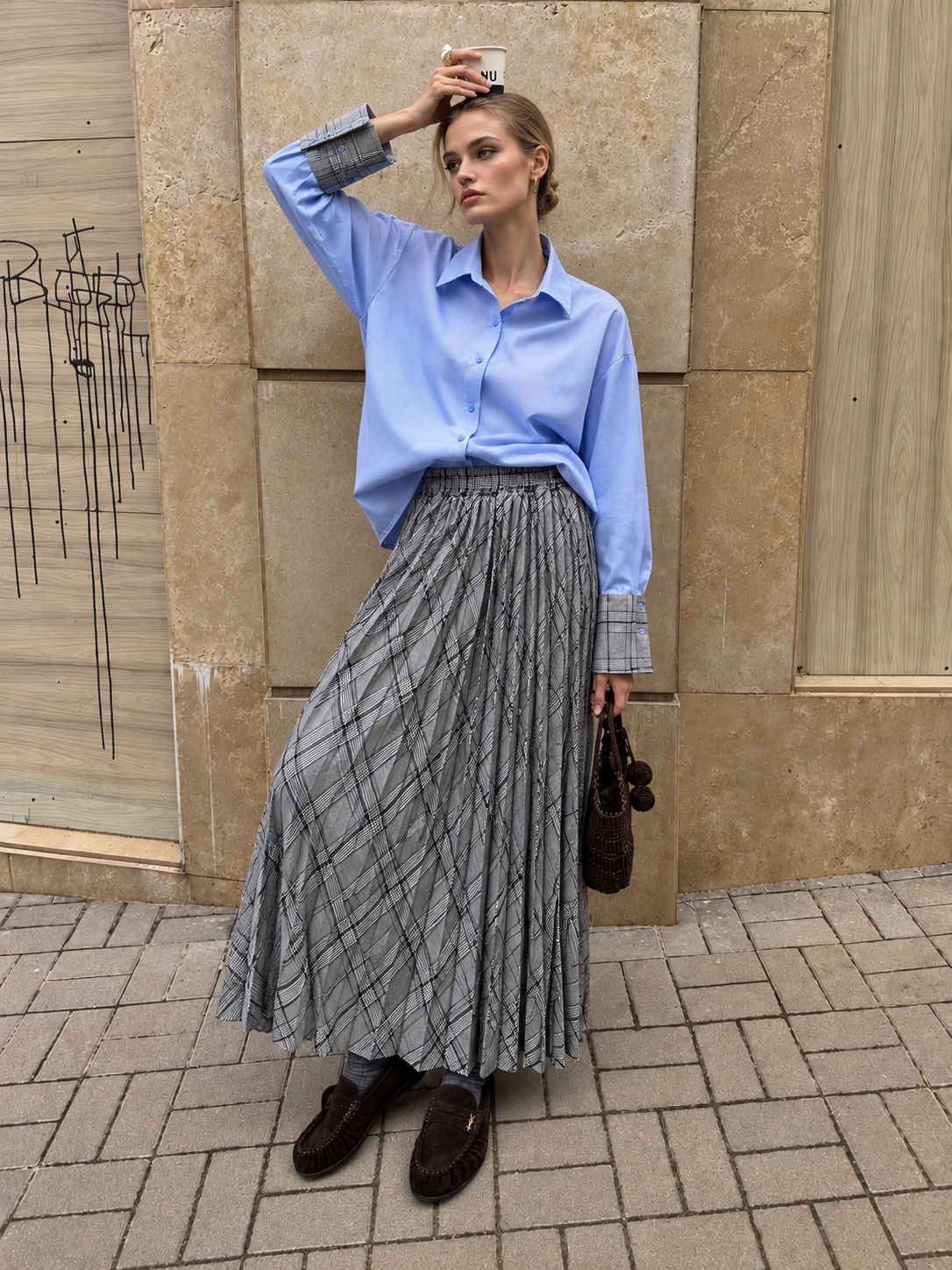 Koszula Oversize Z Kołnierzykiem