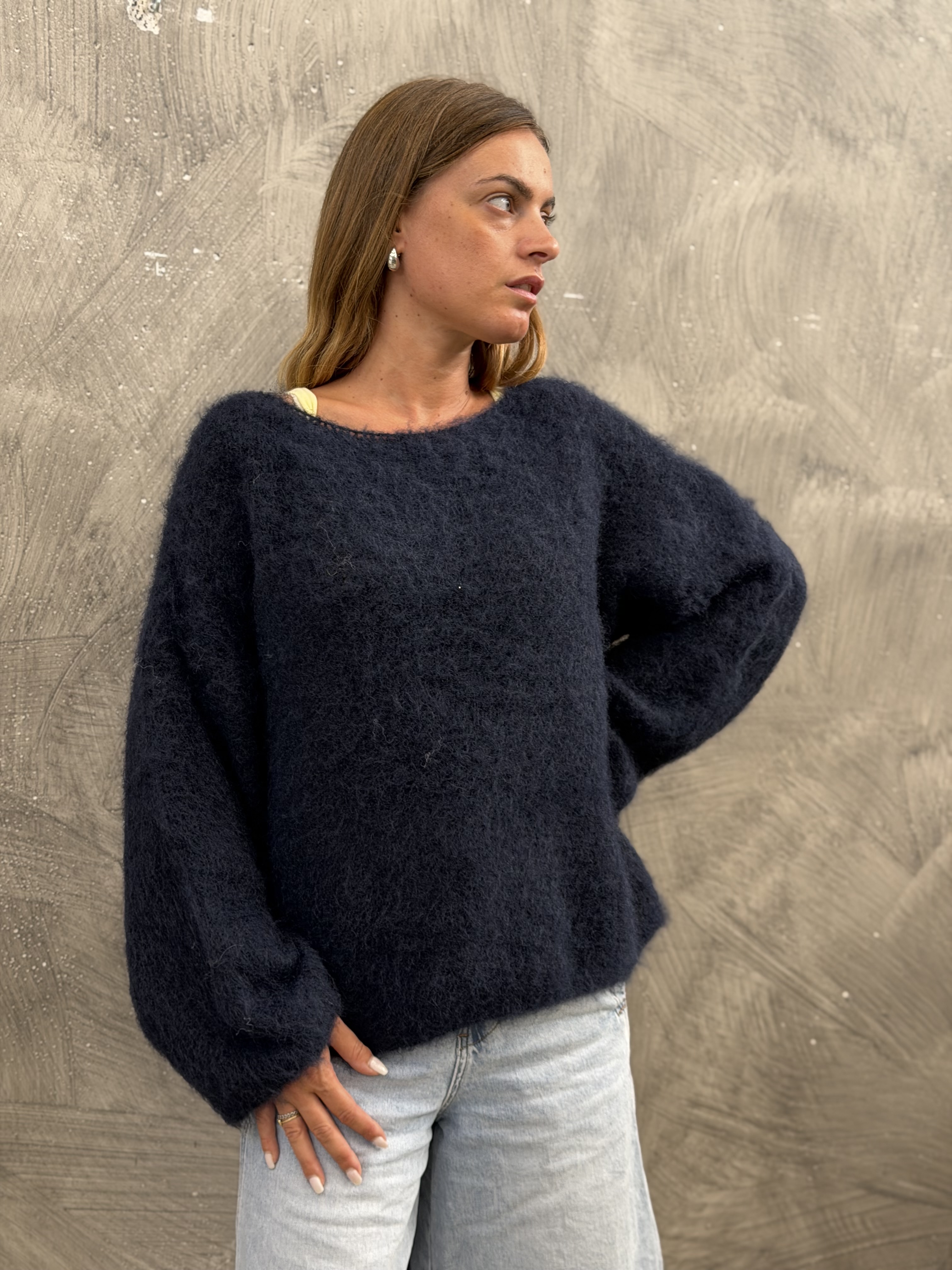 Sweter Luźny Łódka
