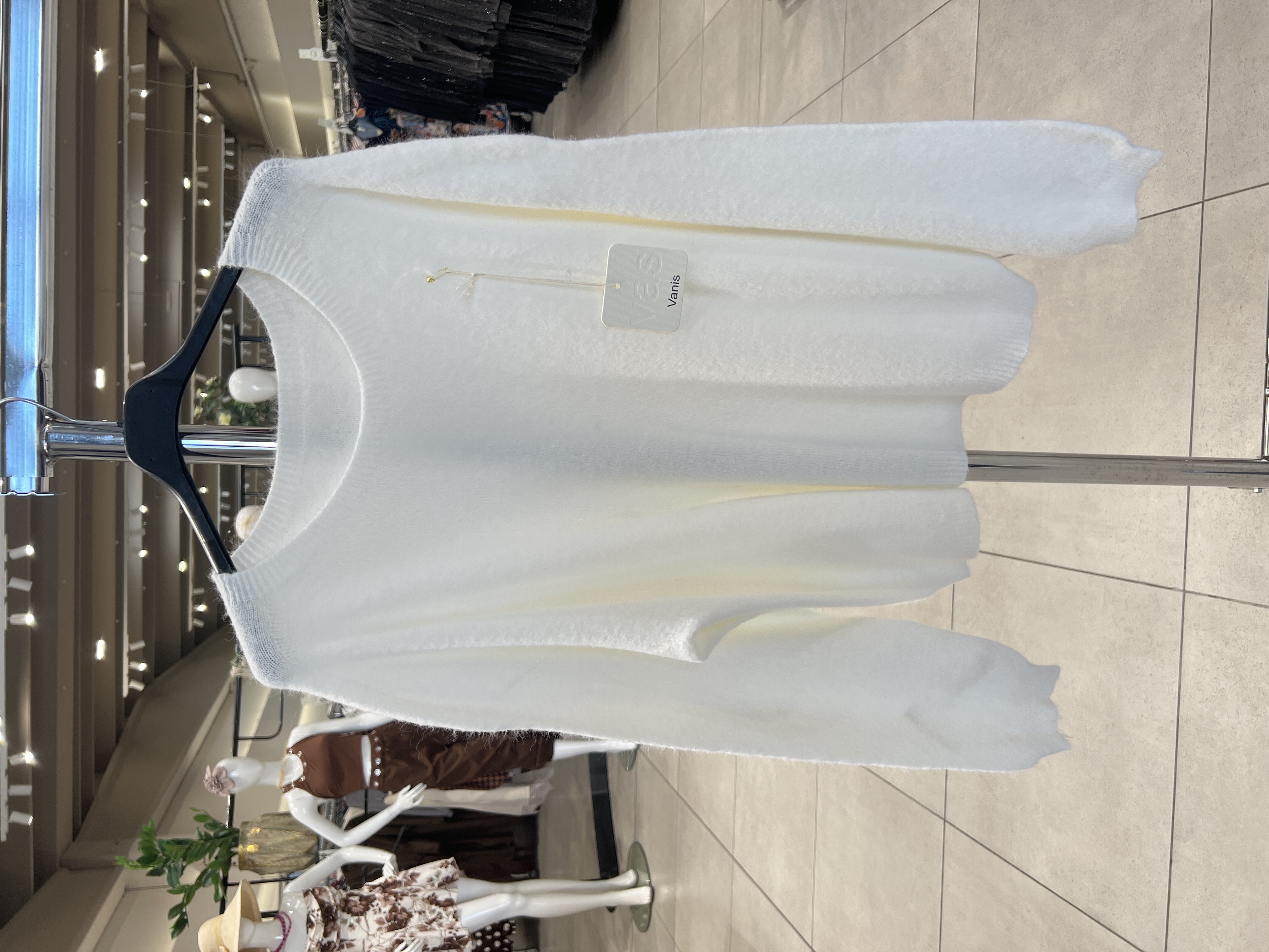 Sweter Luźny Okrągły Dekolt