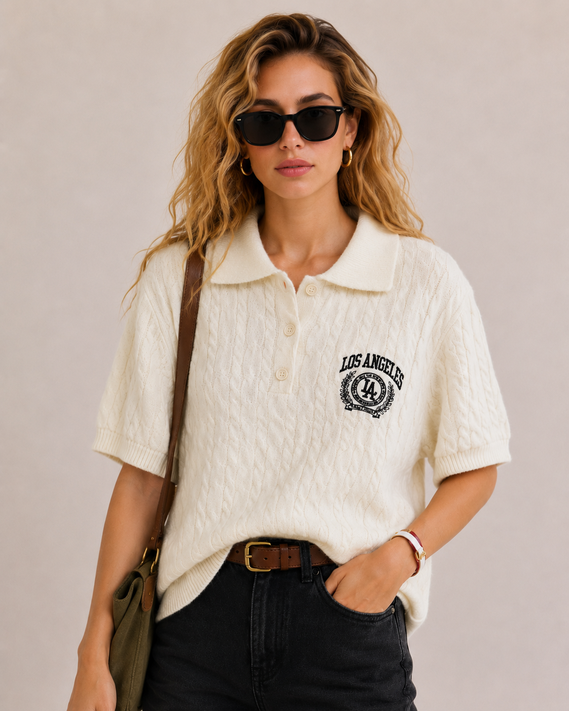 Sweter Polo Krótki