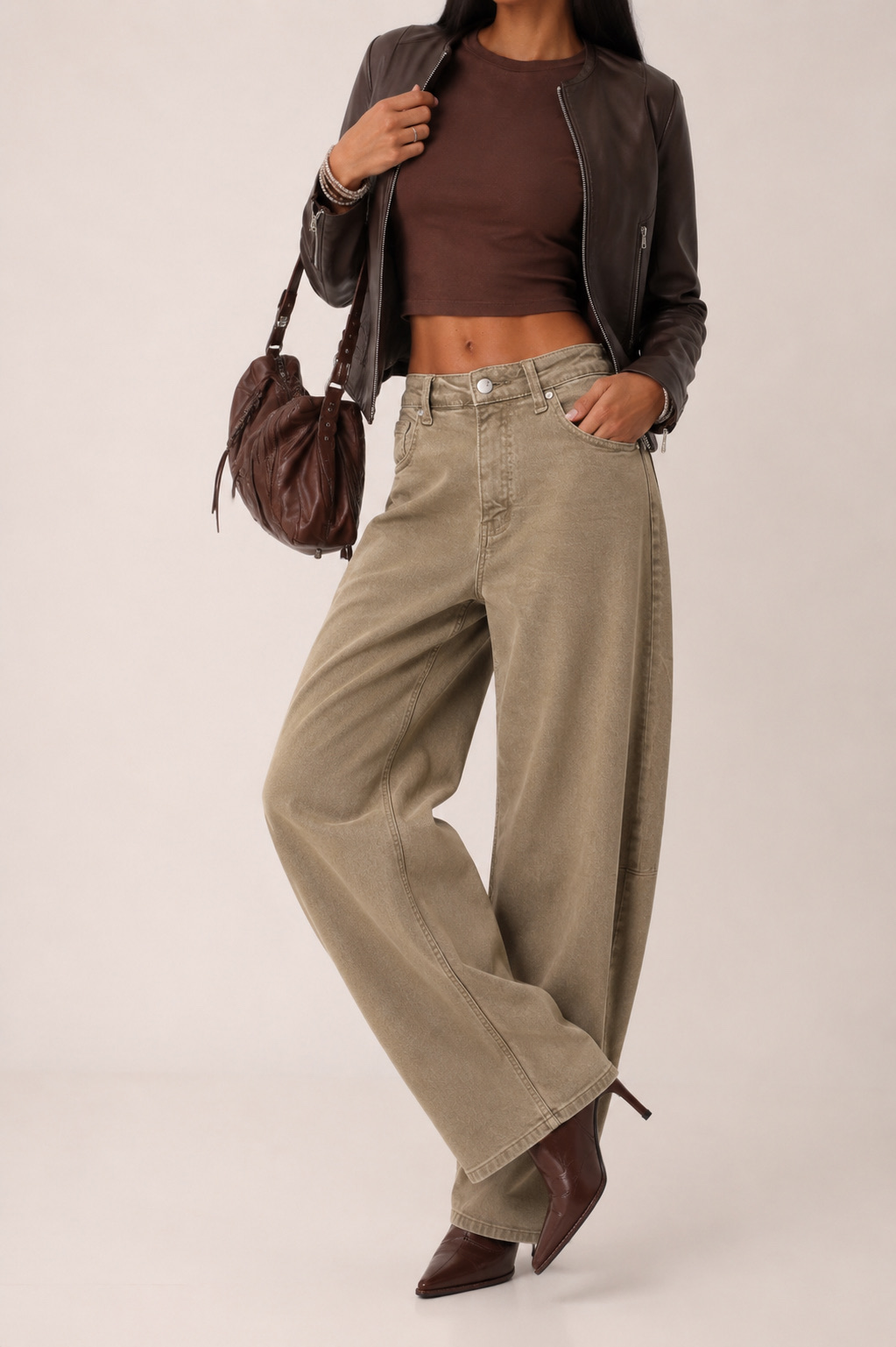 Spodnie Jeans Luźne Proste