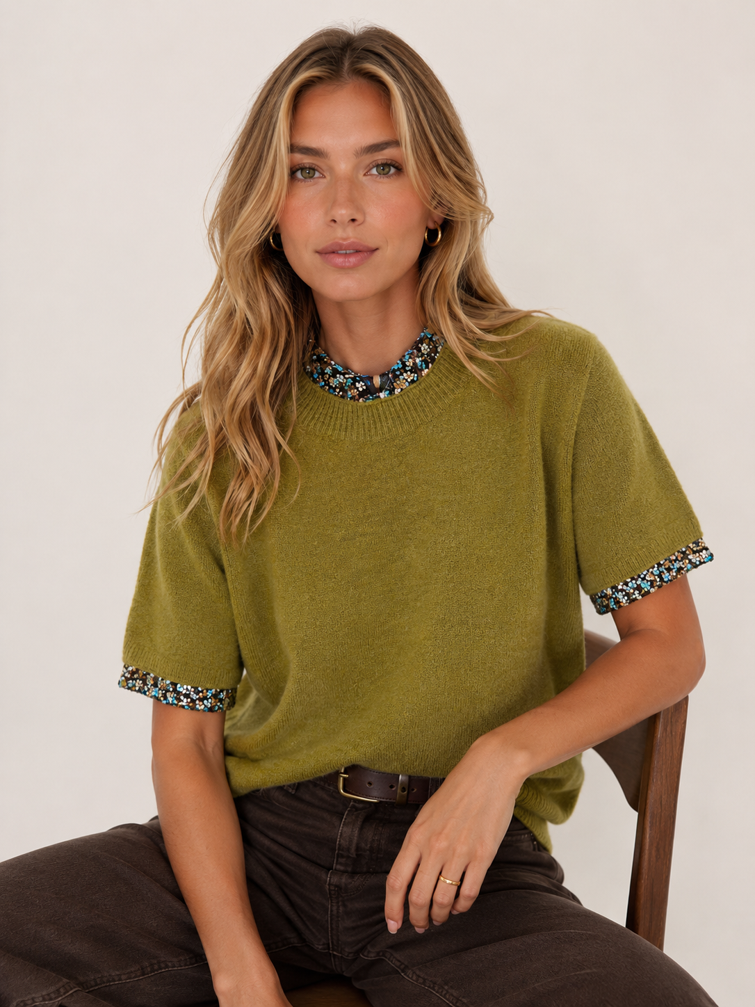 Sweter Regularny Do Bioder