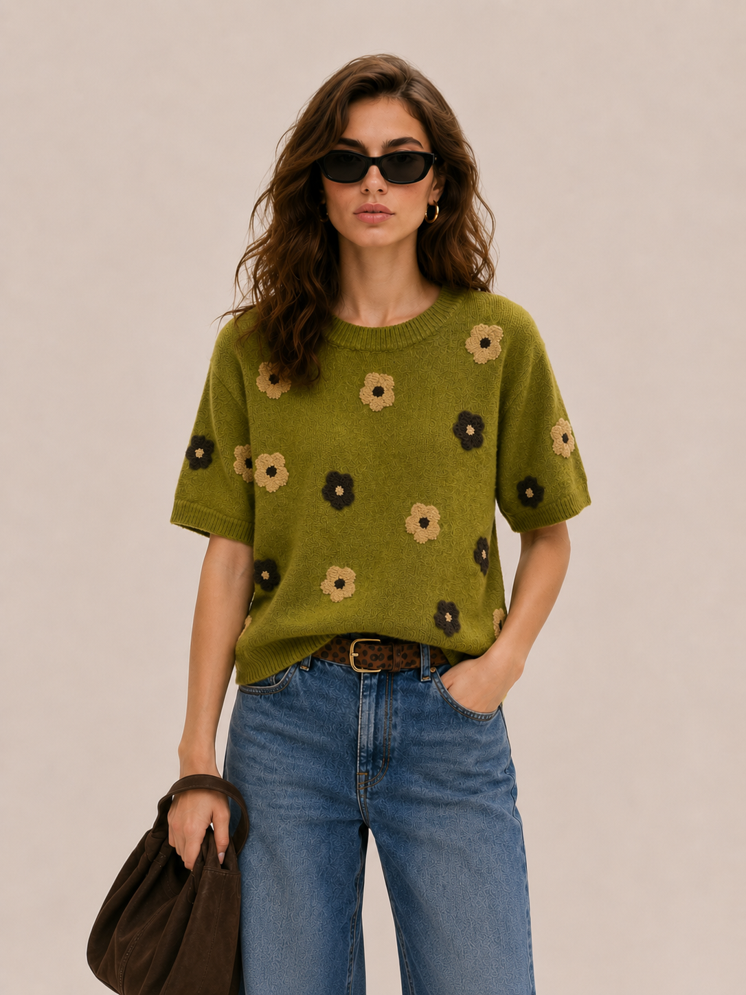 Sweter z Haftem
