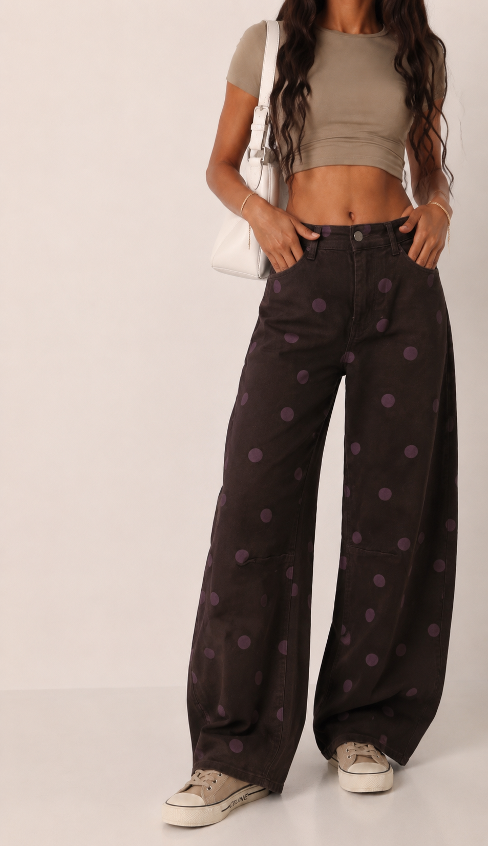 Spodnie Luźne Wide Leg