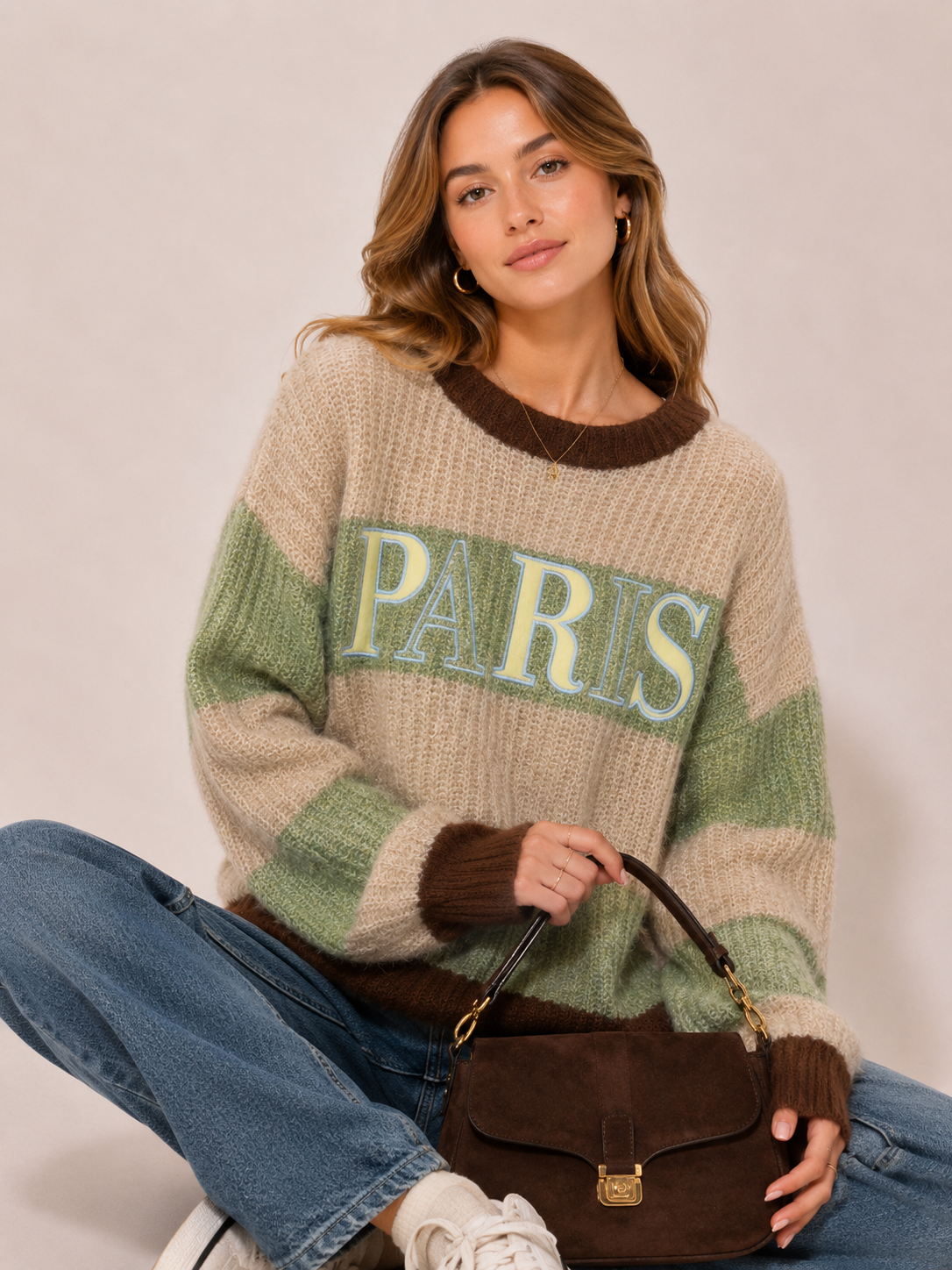 Sweter Oversize z Napisem