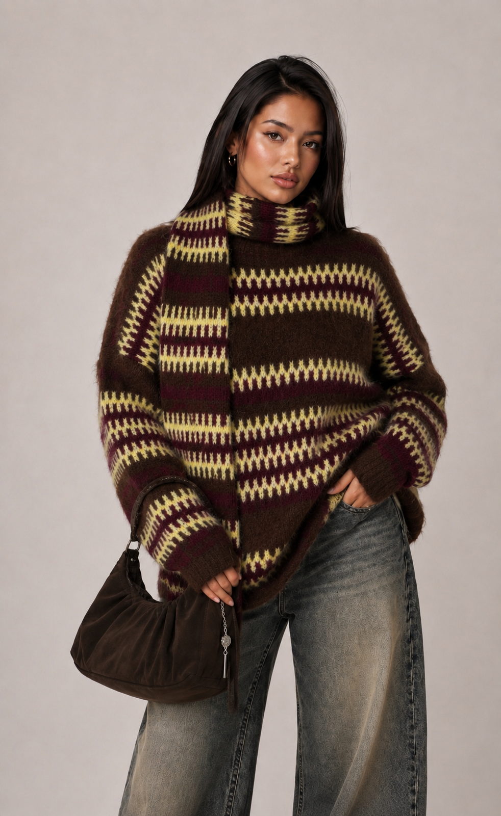 Sweter Oversize Paski
