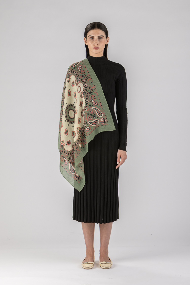 Szalik Kwadratowy Paisley