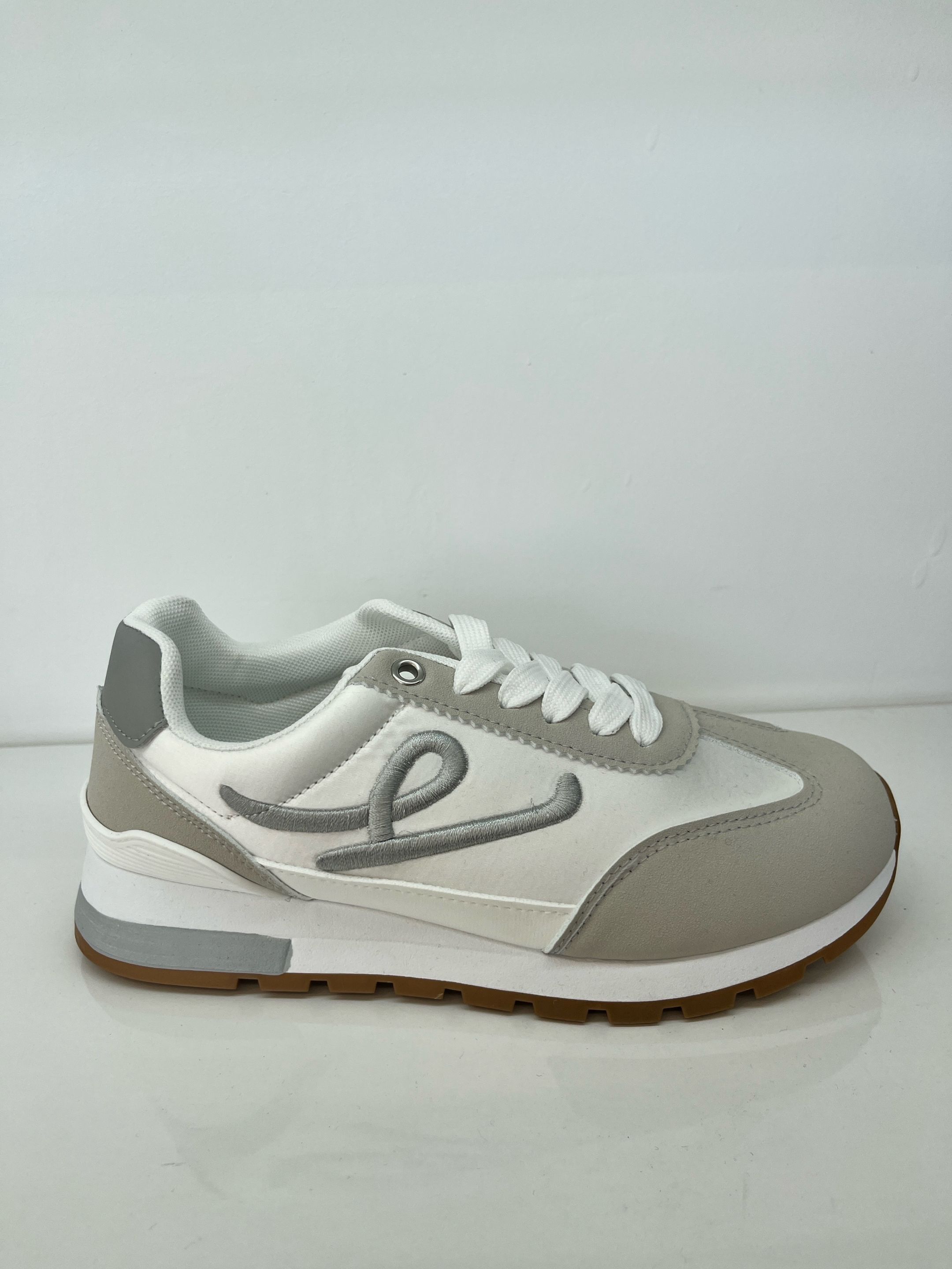 Sneakersy Casual Ząbkowana Podeszwa