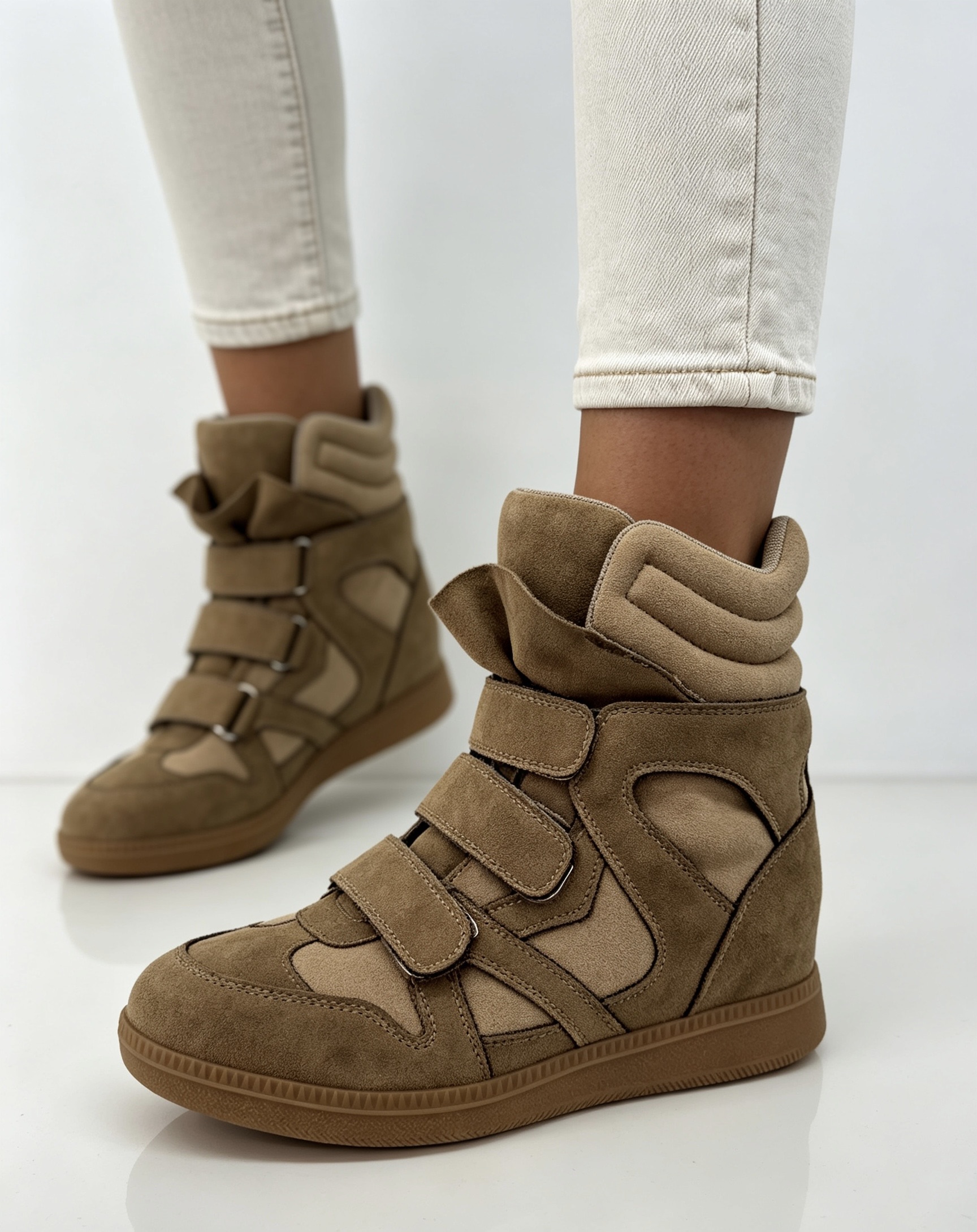 Botki Sneakers Z Ukrytym Koturnem