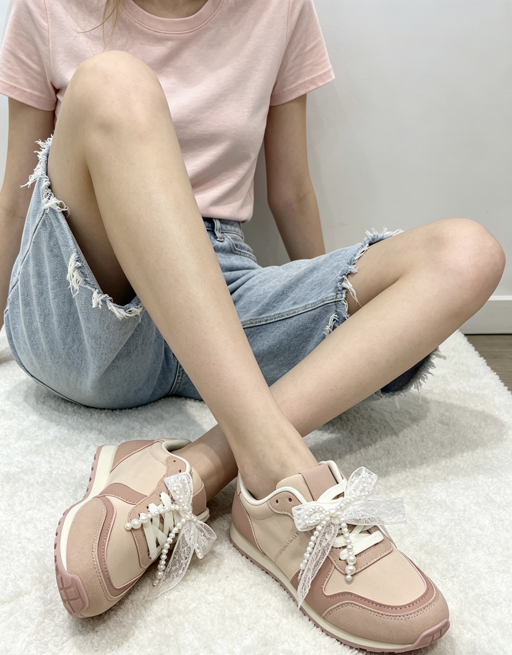Sneakersy z Kokardą
