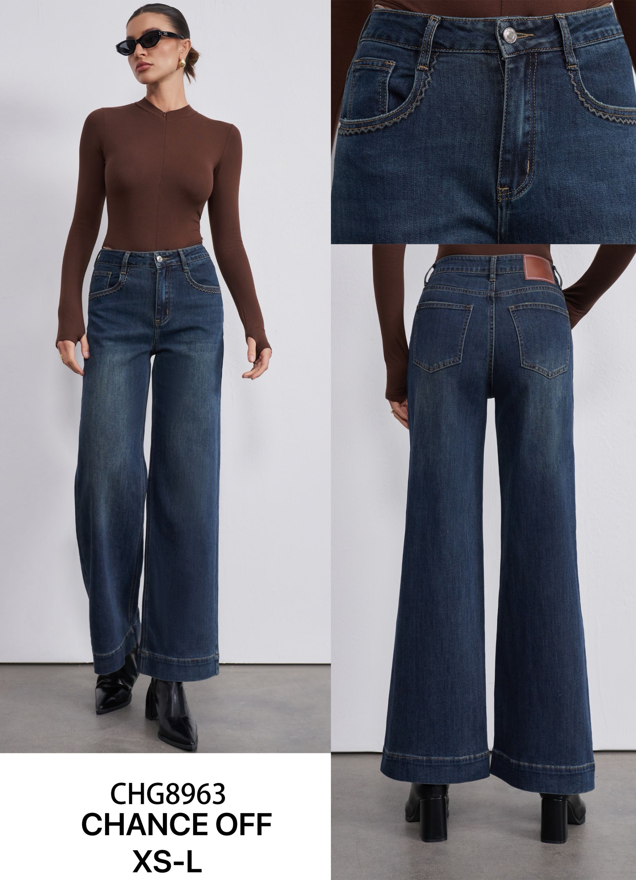 Spodnie Jeansowe Wide Leg