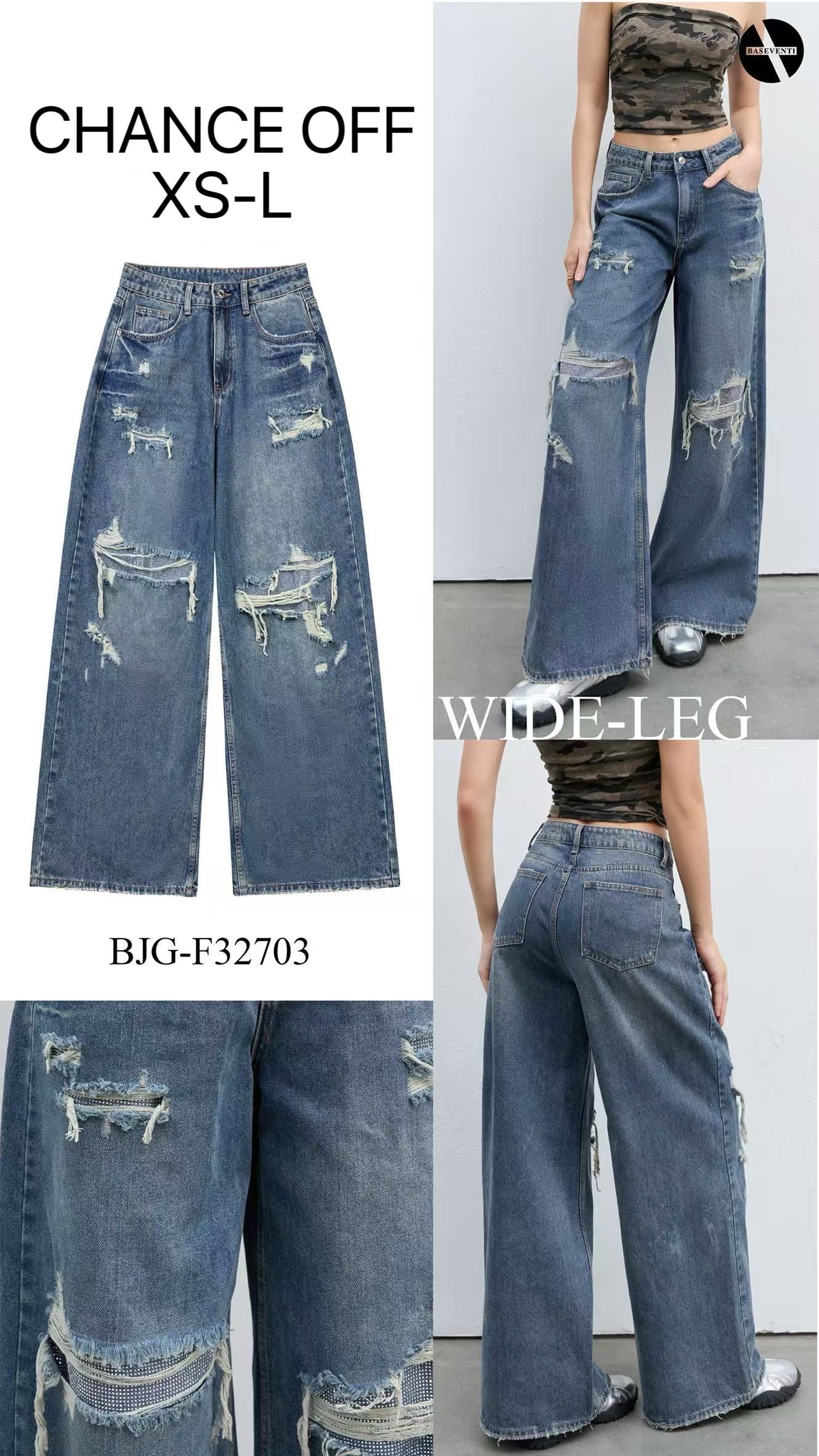 Spodnie Jeansowe Wide Leg