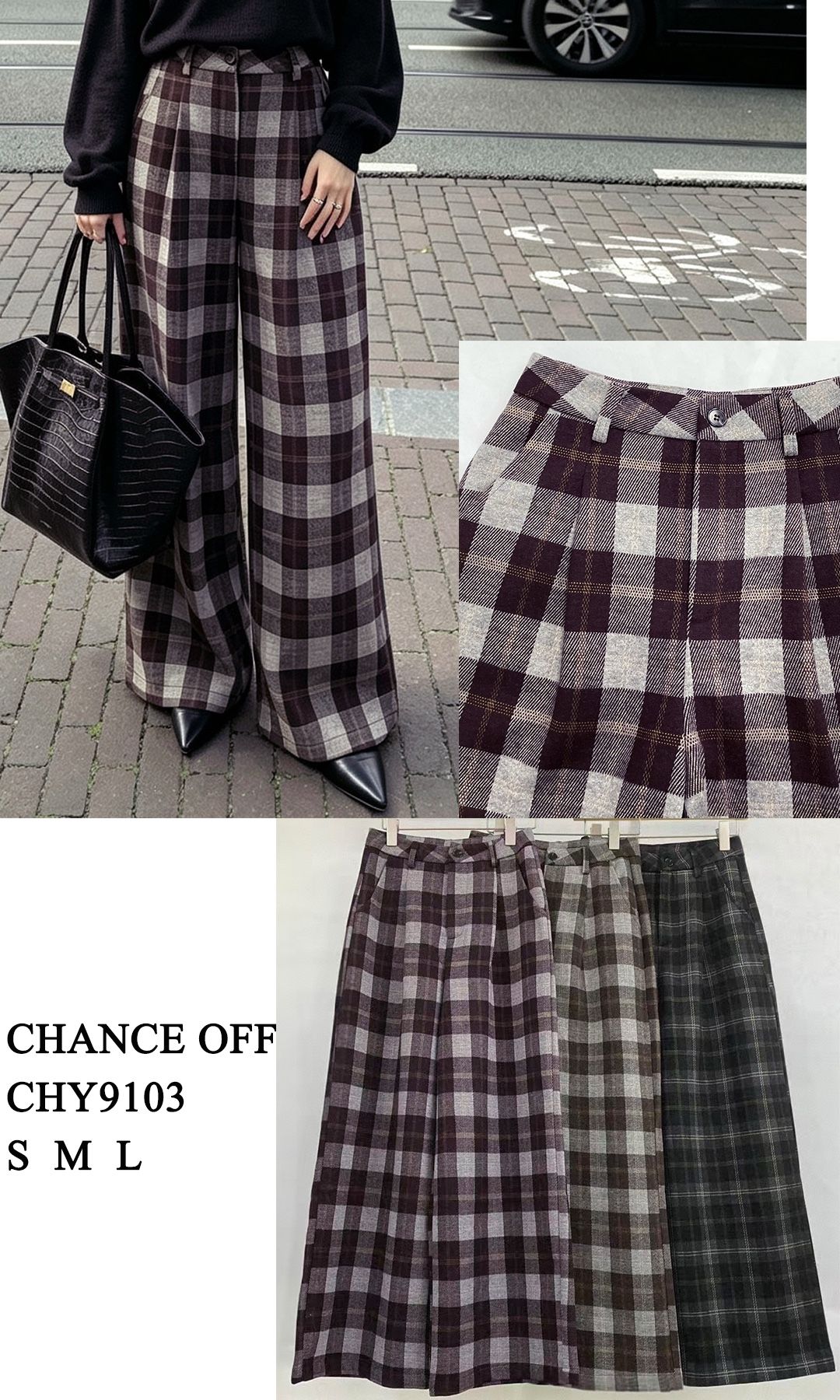 Spodnie Wide Leg z Plisami