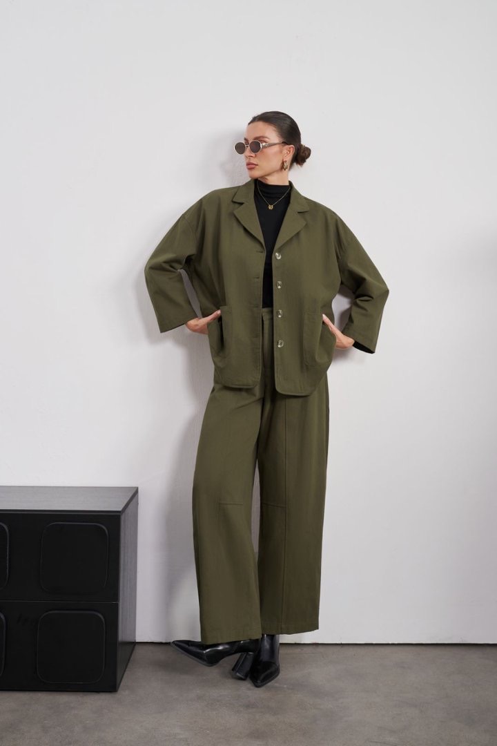 Kurtka Oversize z Klapami