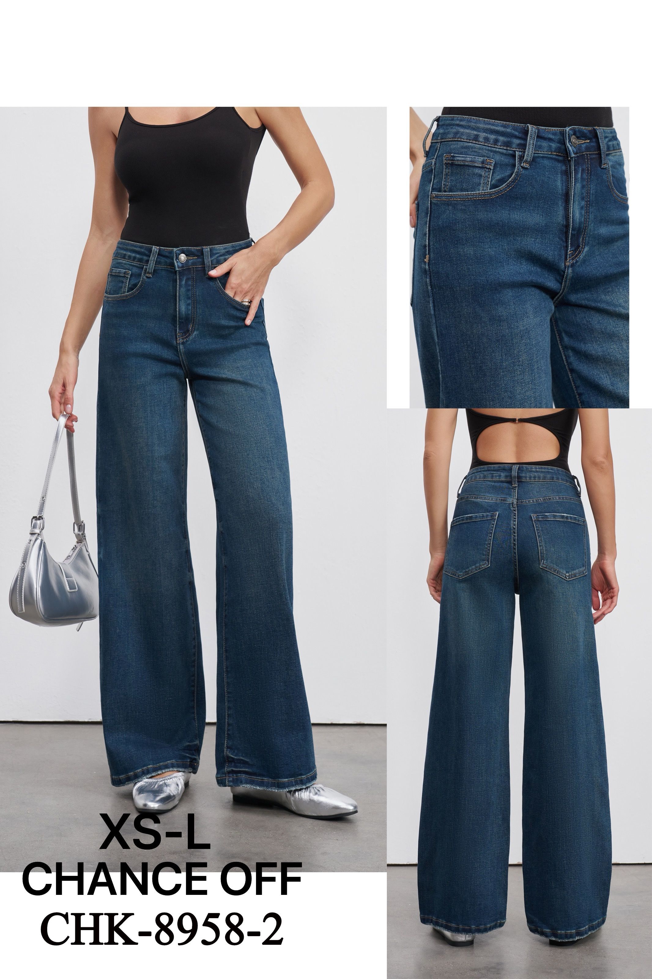 Spodnie Jeansowe Wide Leg