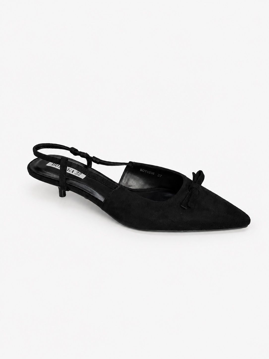 Czółenka Slingback Ze Kokardką