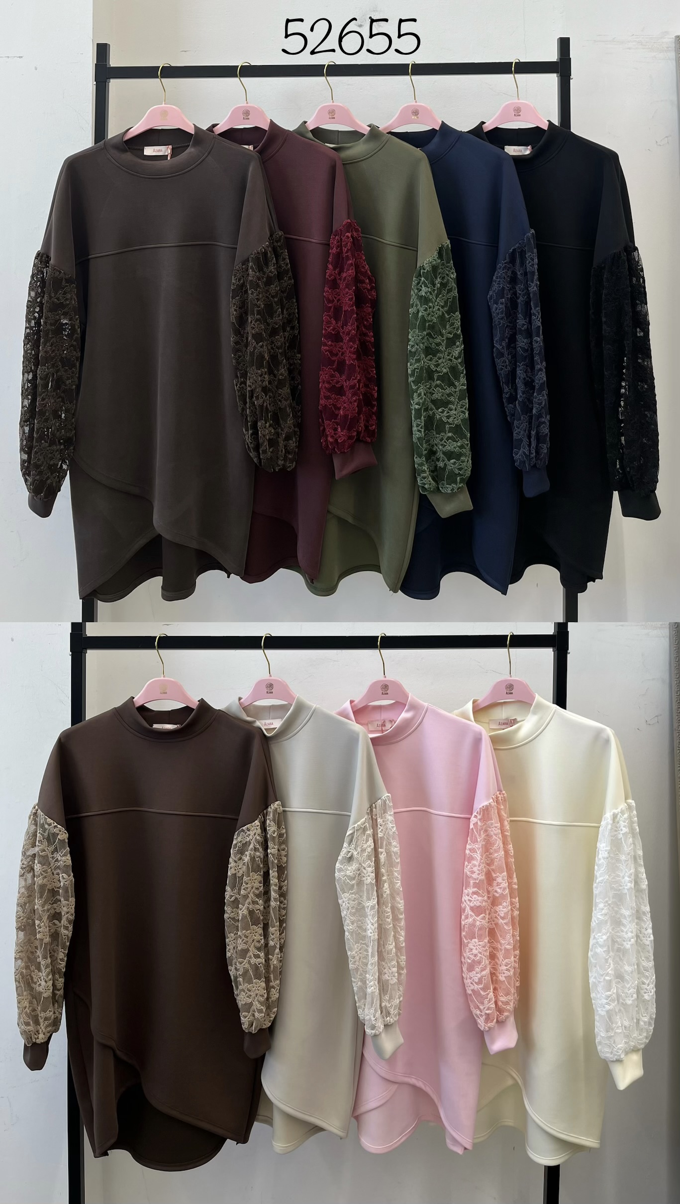 Bluza Wydłużona z Haftem