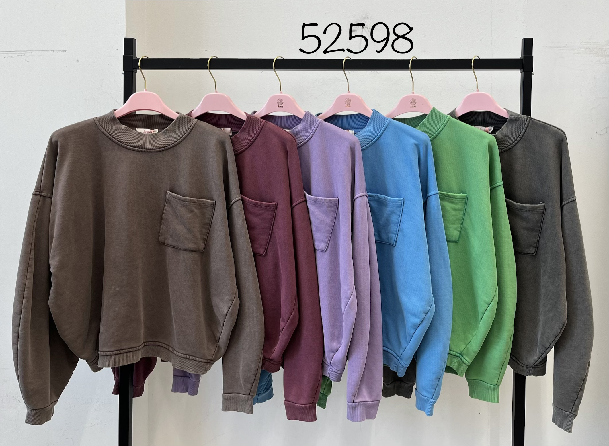 Bluza Oversize z Kieszenią
