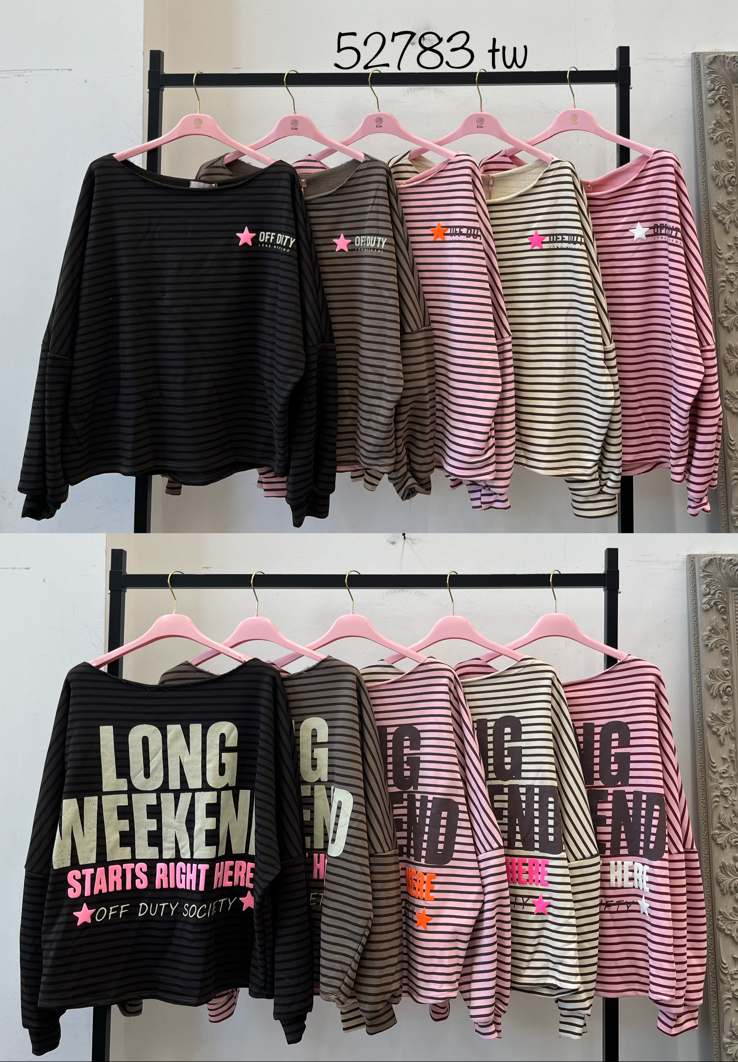 Bluza Oversize Paski Mikro