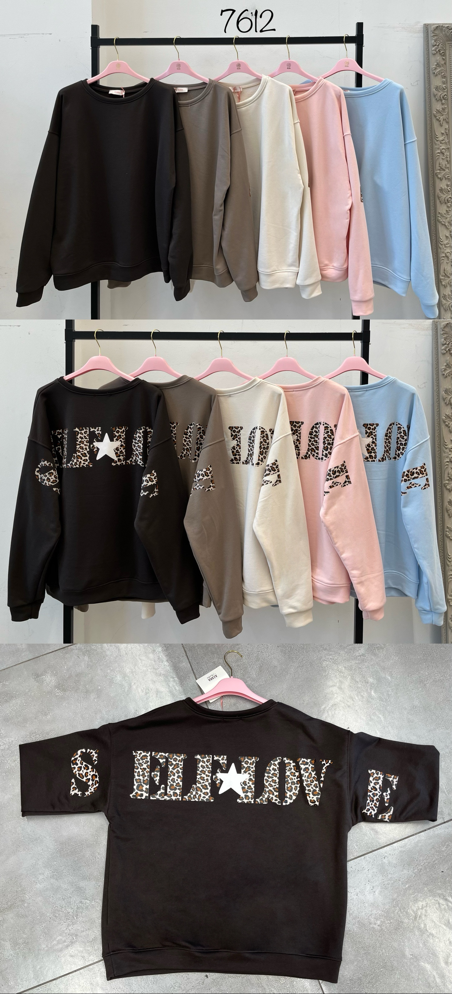 Bluza Luźna z Napisem