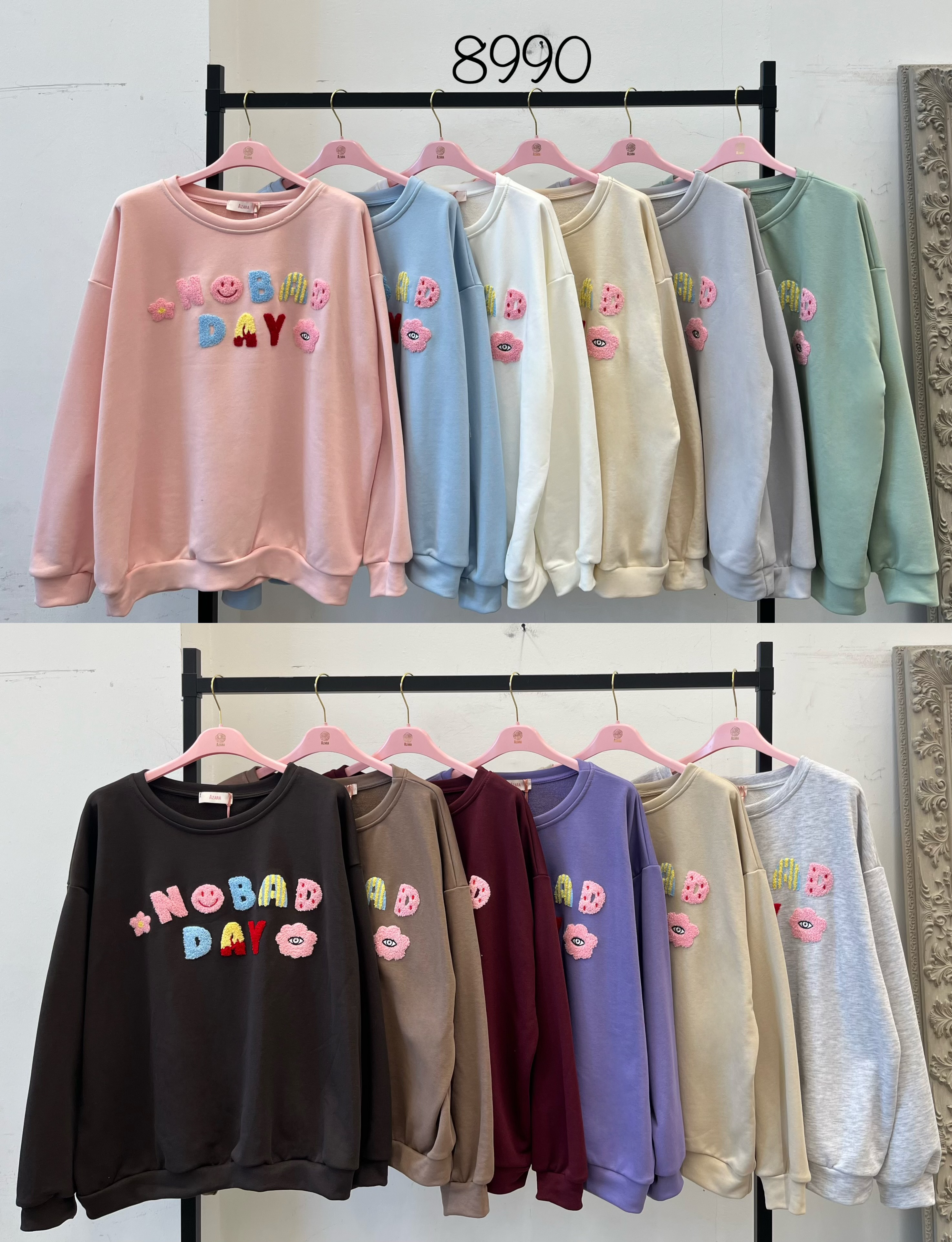 Bluza Oversize Z Haftem
