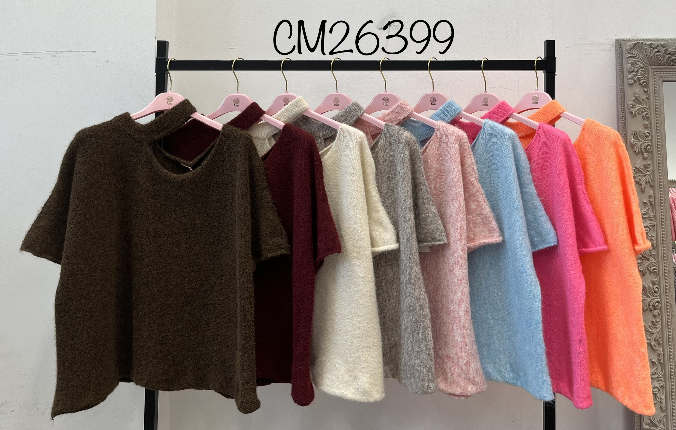 Sweter Luźny V-Neck