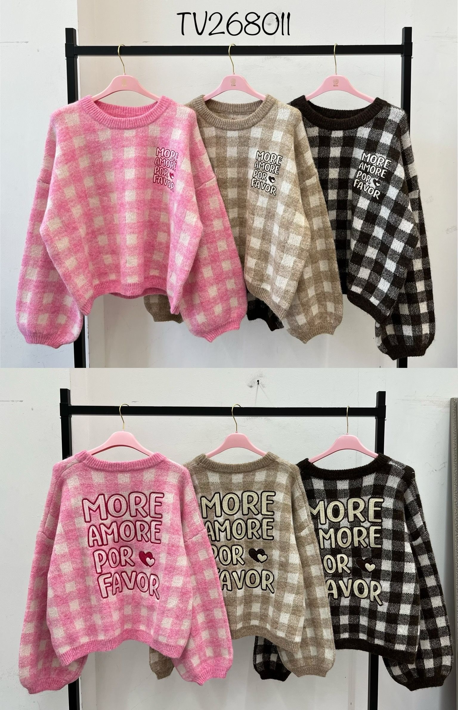 Sweter Oversize Z Nadrukiem